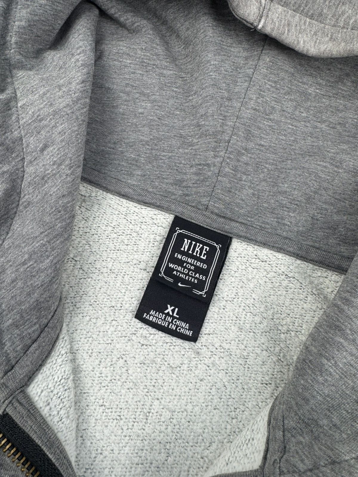Nike × Vintage NIKE VINTAGE CENTER LOGO OVERSIZE BOXY ZIP HOODIE Size US XL / EU 56 / 4 - 7 Thumbnail