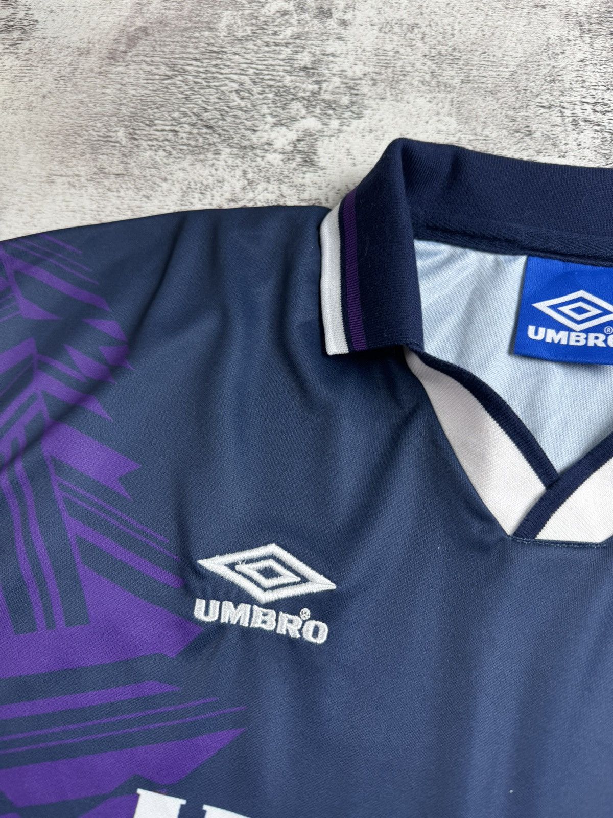 Umbro Tottenham HotSpur 1994 1995 Men’s Umbro Away Soccer Football Shirt Jersey Polo Size US M / EU 48-50 / 2 - 7 Thumbnail