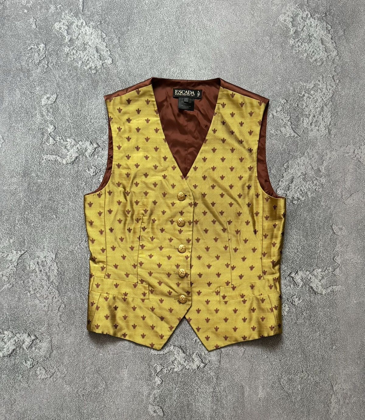 Escada × Escada Sport × Vintage Escada by Margaretha Ley Italy 36 button up vest all printed Size XS / US 0-2 / IT 36-38 - 1 Thumbnail