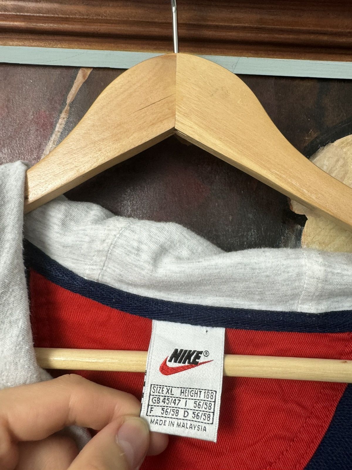 Nike Nike Vintage 90s Big Swoosh 1/4 Zip Streetwear Hype Size US XL / EU 56 / 4 - 4 Thumbnail