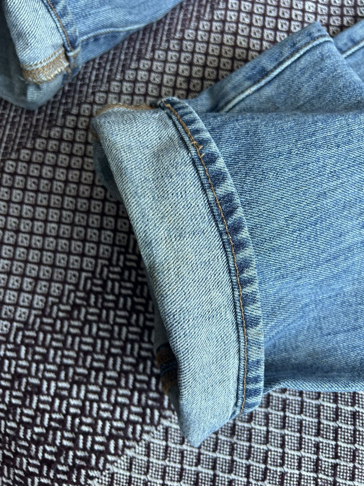 Levi's Vintage Levis 501 Solid Denim Jeans Faded Size W34 Baggy Fit Size US 34 / EU 50 - 6 Thumbnail