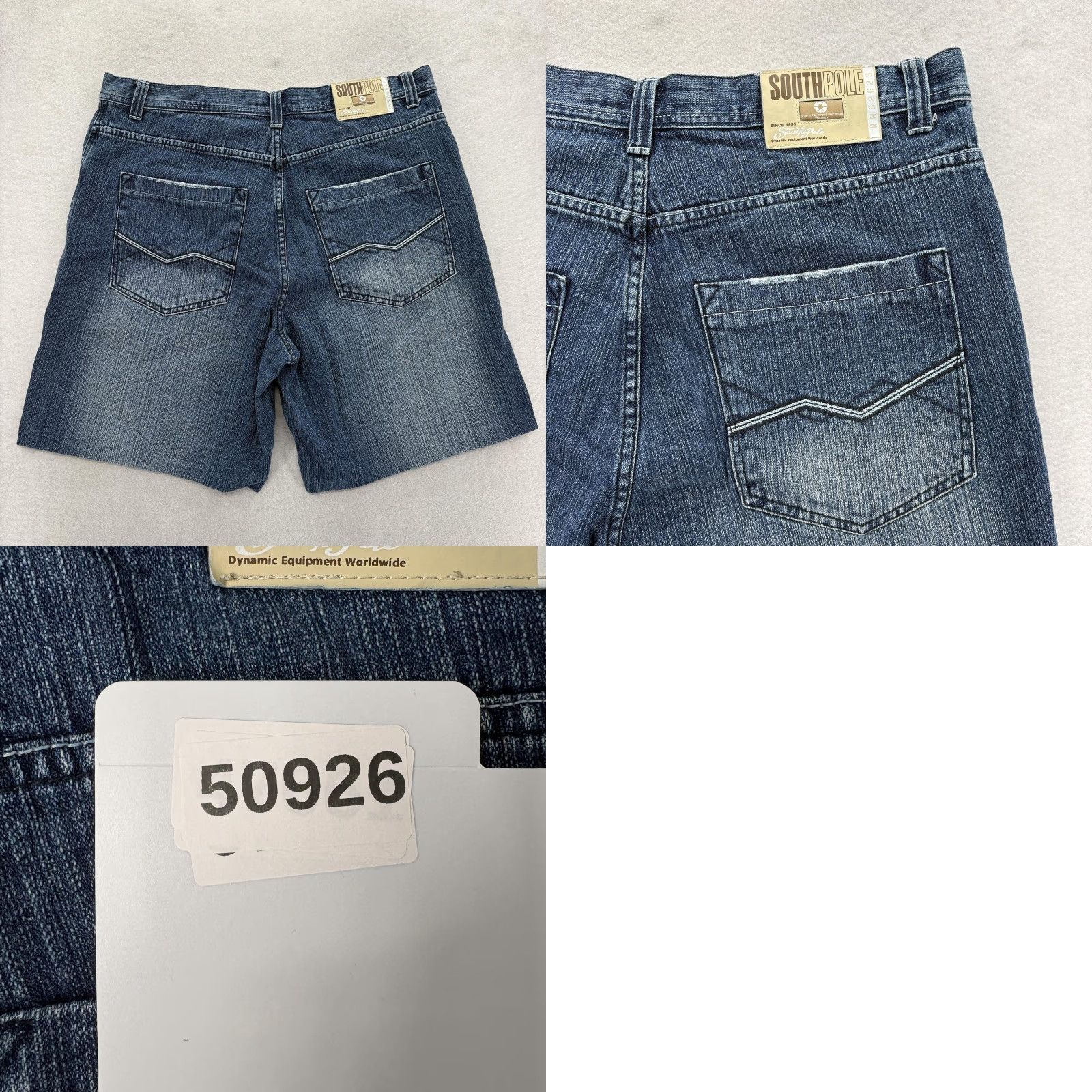 Southpole VINTAGE Southpole Shorts Mens 42 Blue Denim Relaxed Fit 5 Pocket Jorts Hip Hop Shirt Size US 42 / EU 58 - 8 Thumbnail