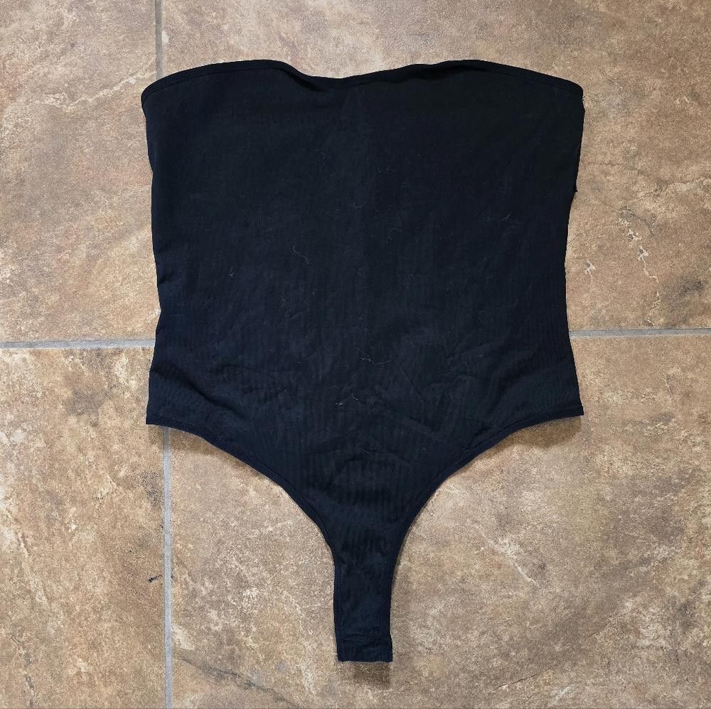 Designer Black Tube Top K TOO Bodysuit Size L / US 10 / IT 46 - 1 Thumbnail