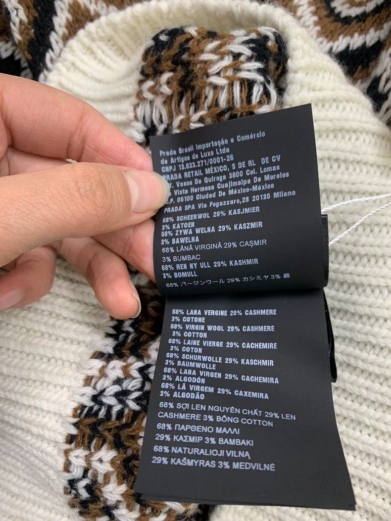 Prada Prada Geometric pattern turtleneck sweater Size XS / US 0-2 / IT 36-38 - 6 Thumbnail