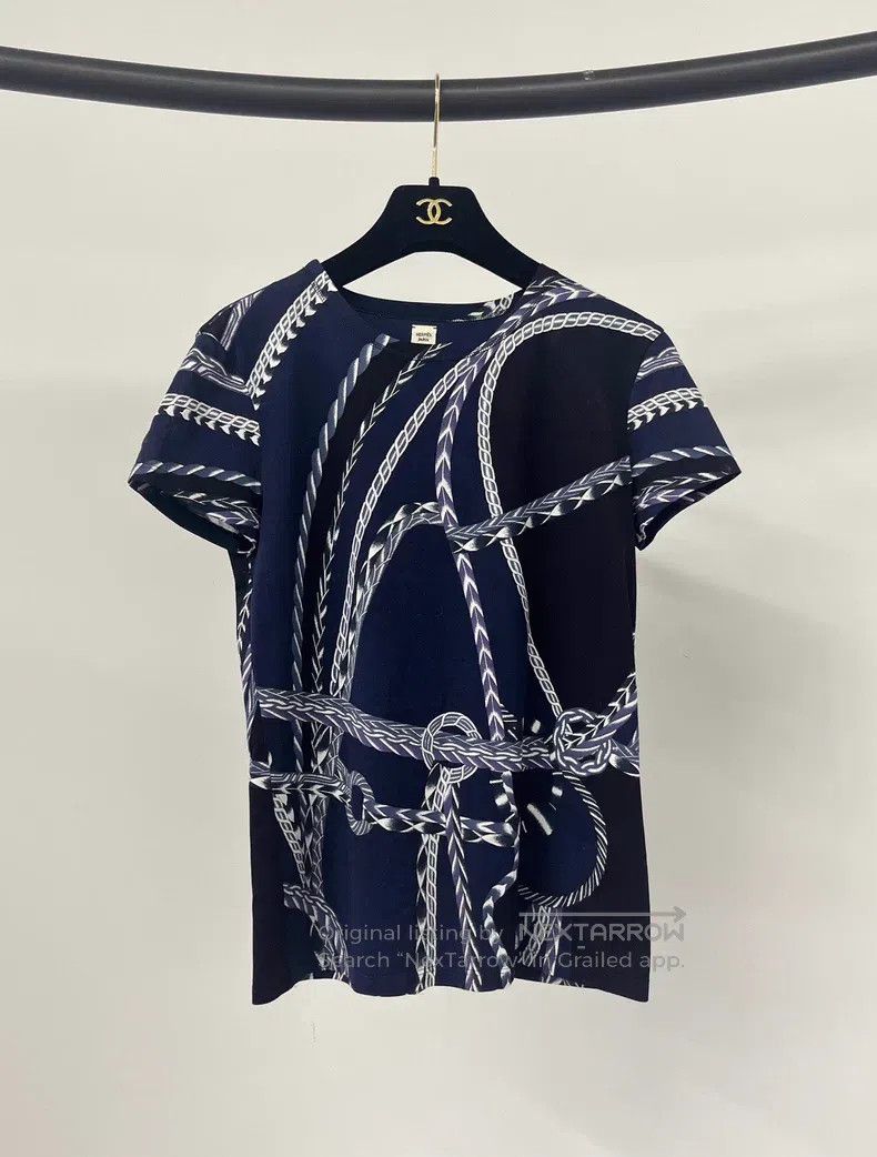 Hermes Hermes Chained print short-sleeve T-shirt Size XXS / US 00 / IT 34 - 1 Thumbnail