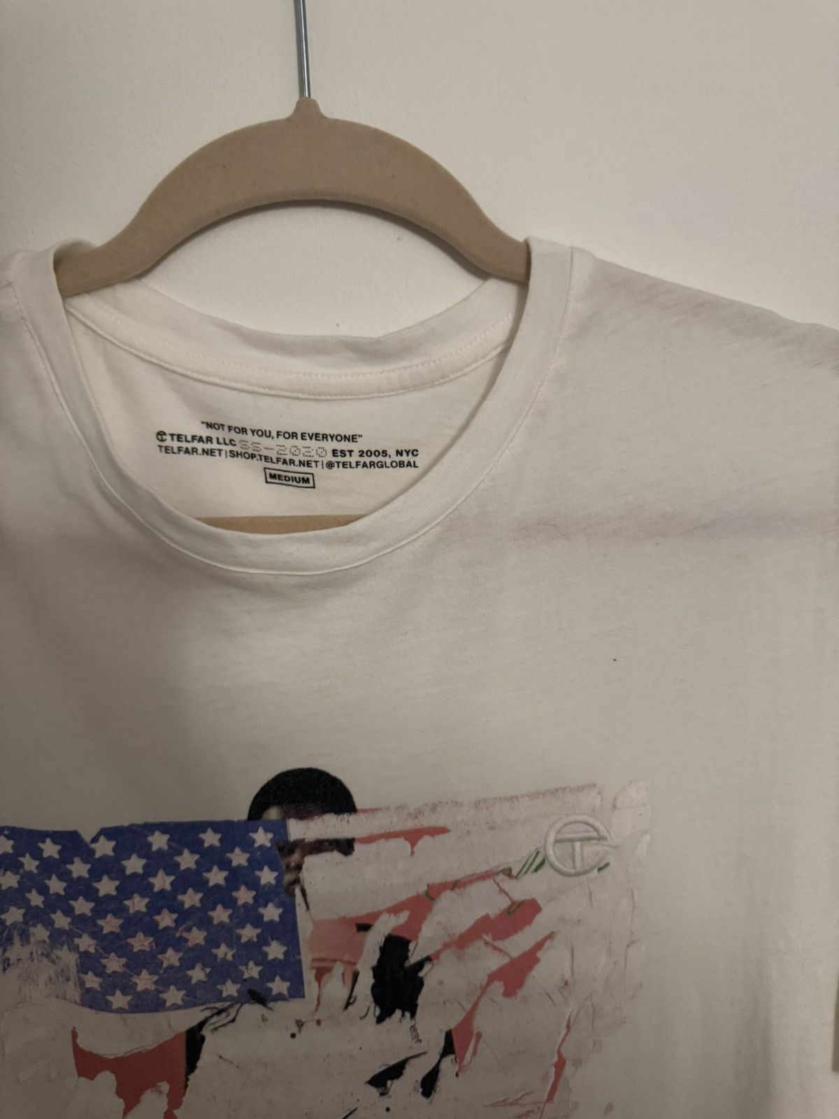 Telfar Telfar Broken American Flag Tee Size US M / EU 48-50 / 2 - 2 Thumbnail