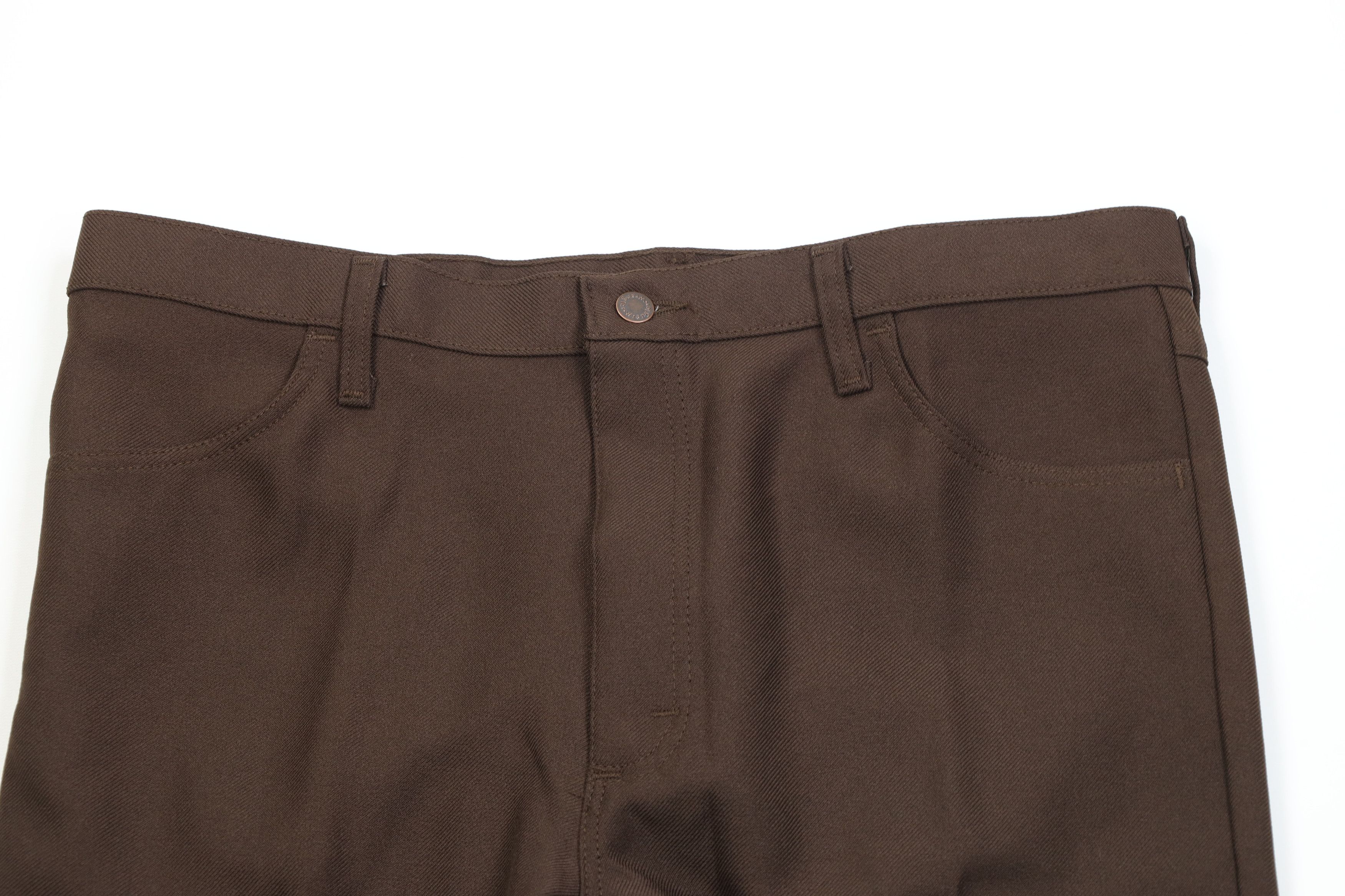Wrangler Vintage 90s Wrangler Wide Leg Western Chino Pants Brown Size US 38 / EU 54 - 2 Thumbnail
