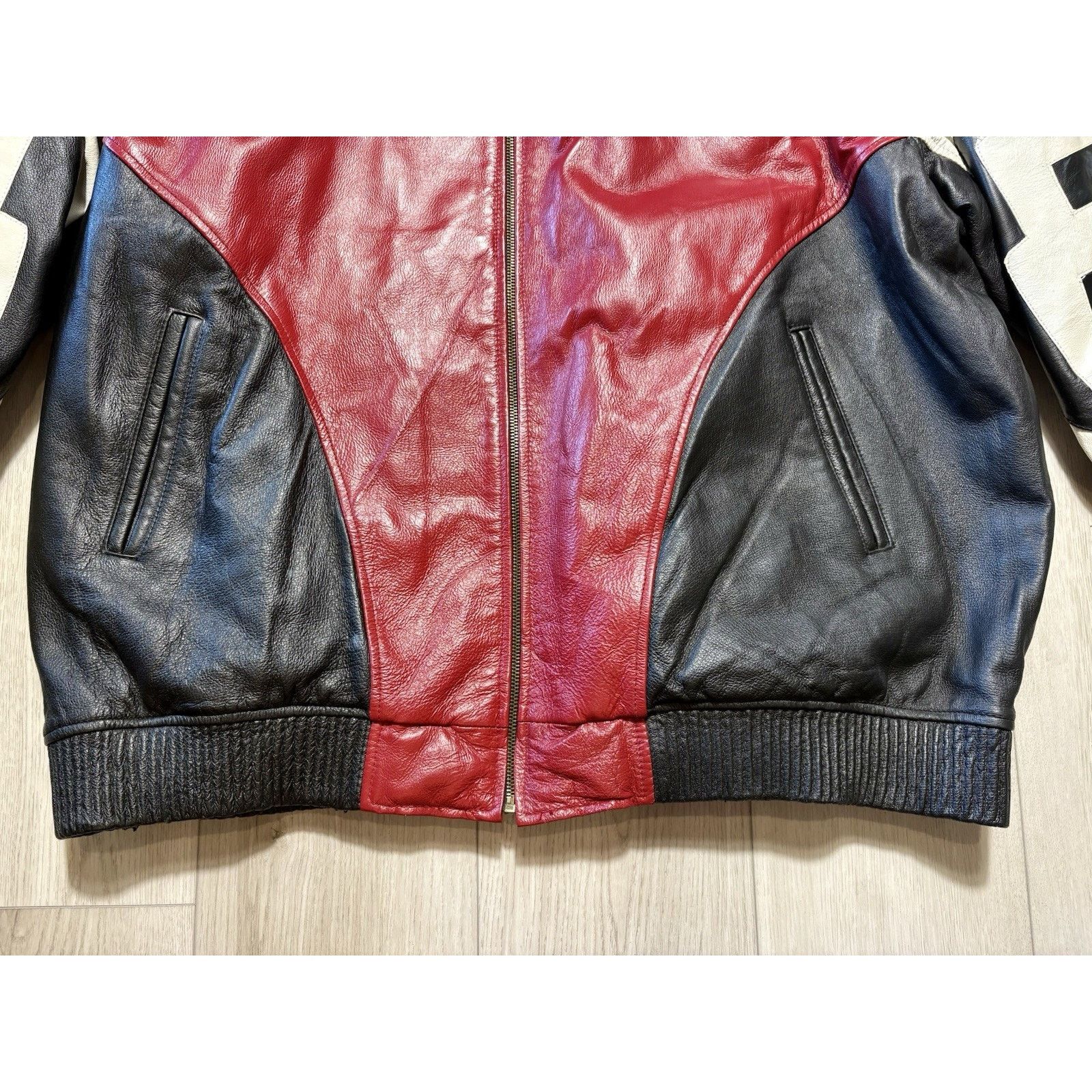 Other David Puddy Seinfeld Style 8 Ball Leather Jacket VTG 3XL Size US XXL / EU 58 / 5 - 9 Thumbnail