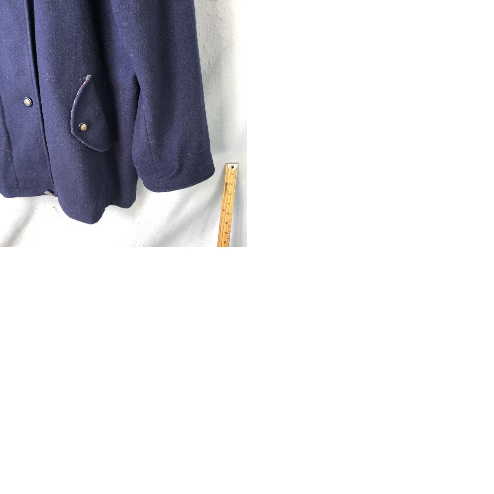 Mackintosh VINTAGE Mackintosh of New England Coat XL Blue Wool All Outdoors 80s Oversized Womens Size XL / US 12-14 / IT 48-50 - 10 Thumbnail