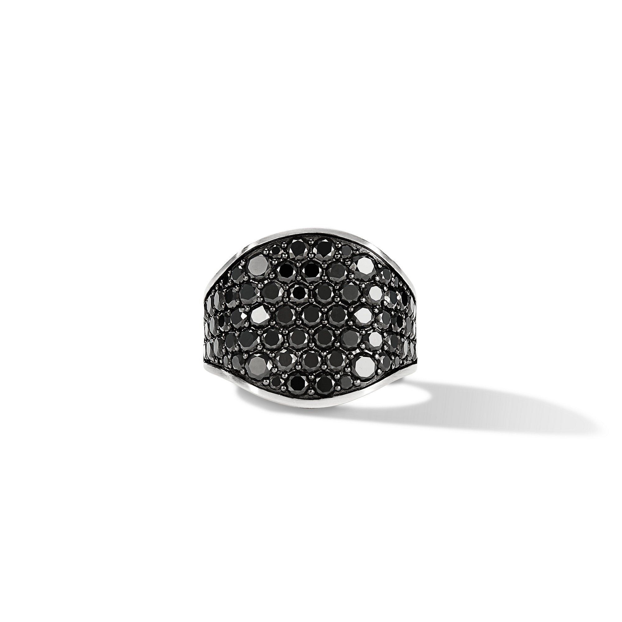 David Yurman o1w1db10325 Size:OS/ Streamline Signet Ring in Silver/Black Size ONE SIZE - 2 Thumbnail