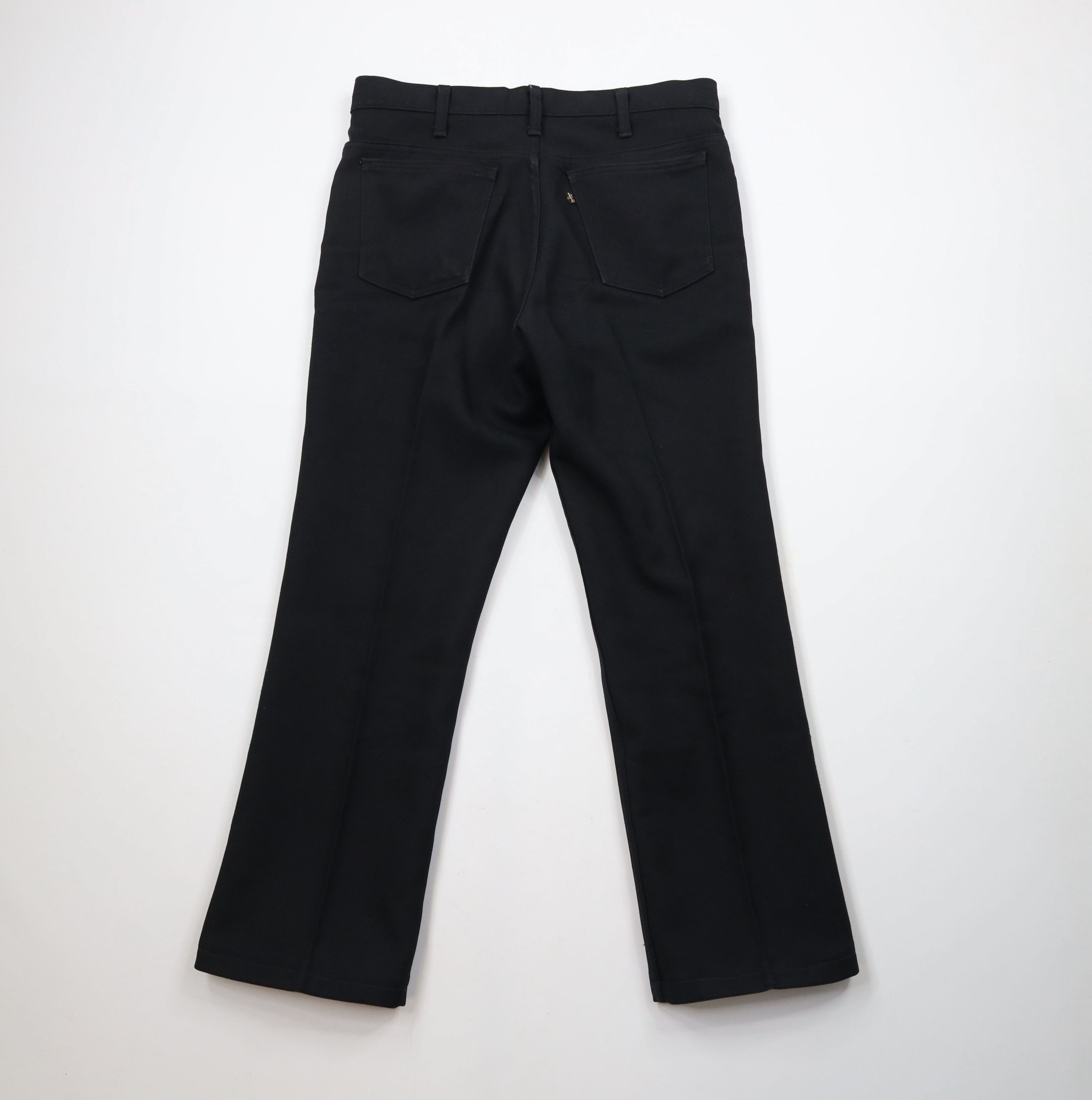 Levi's × Vintage Vintage 70s Levis Knit Flared Bootcut Chino Pants Black USA Size US 32 / EU 48 - 7 Thumbnail