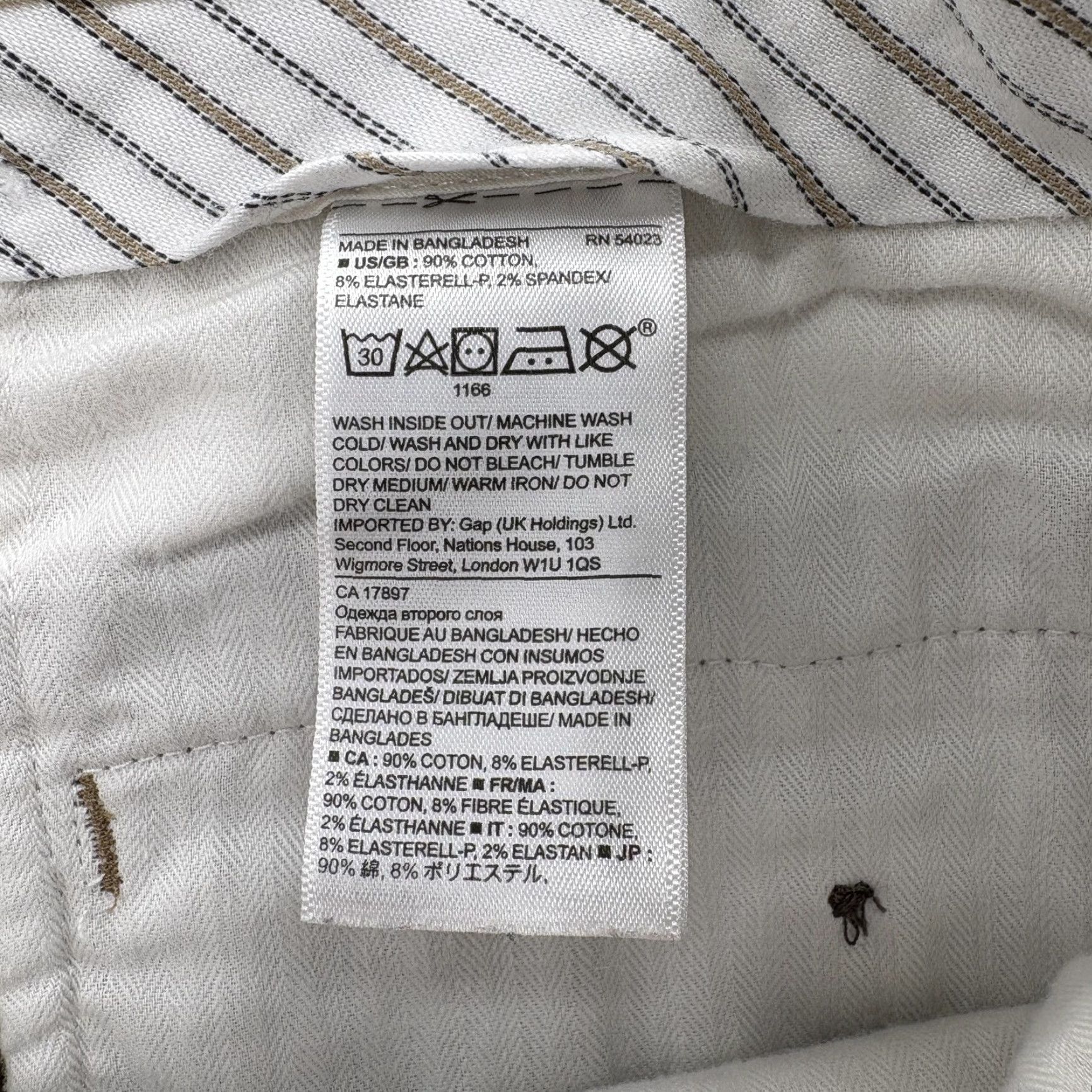 Banana Republic Banana Republic Pants Mens 35x30 Khaki Rapid Movement Aiden Chino Stretch Work Slim Flat Front Pockets Water Resistant Beige 90% Cotton 2% Spandex Size US 35 - 5 Thumbnail