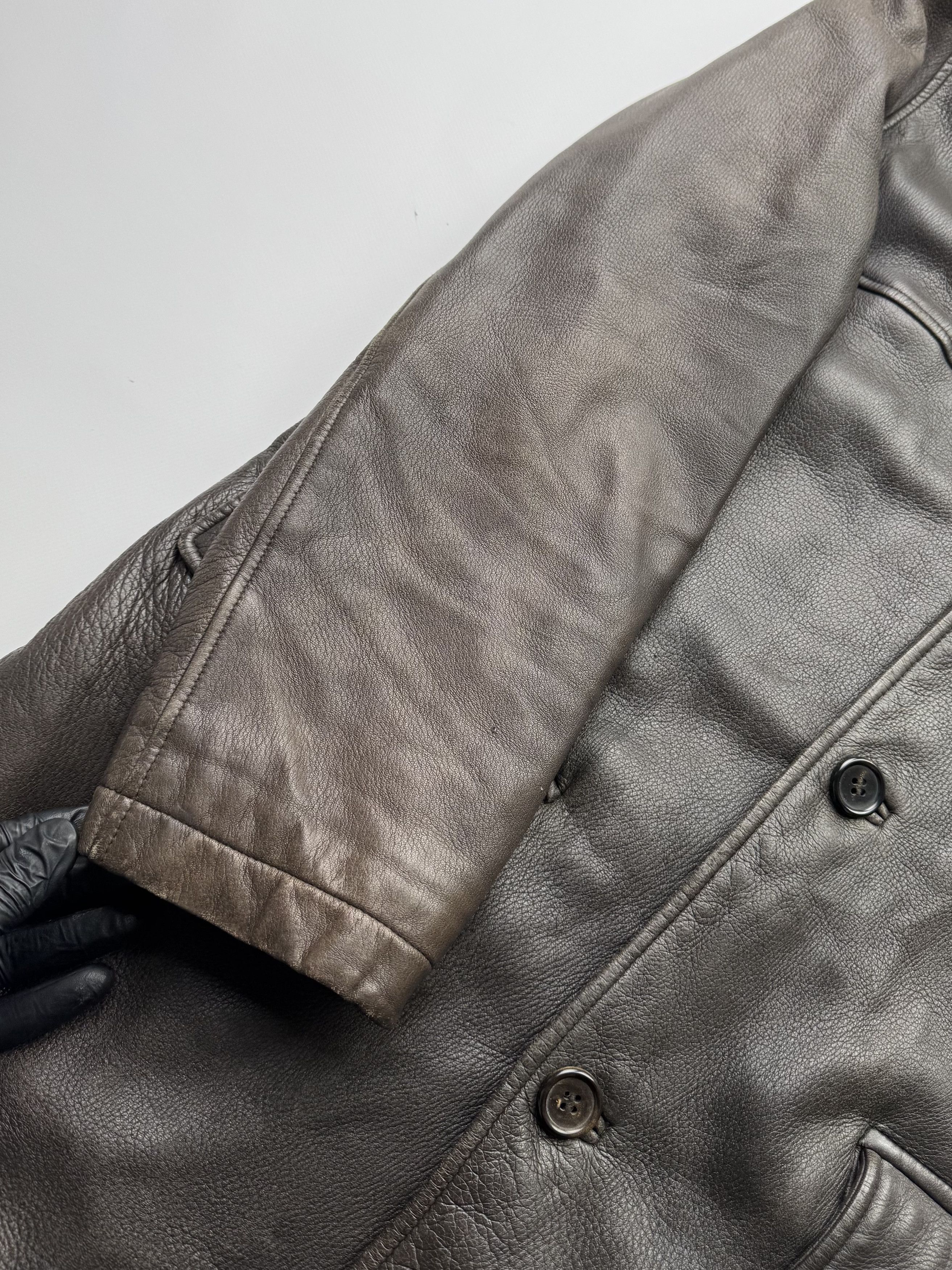 Hugo Boss Hugo Boss Vintage Leather Coat (75) Size US L / EU 52-54 / 3 - 4 Thumbnail