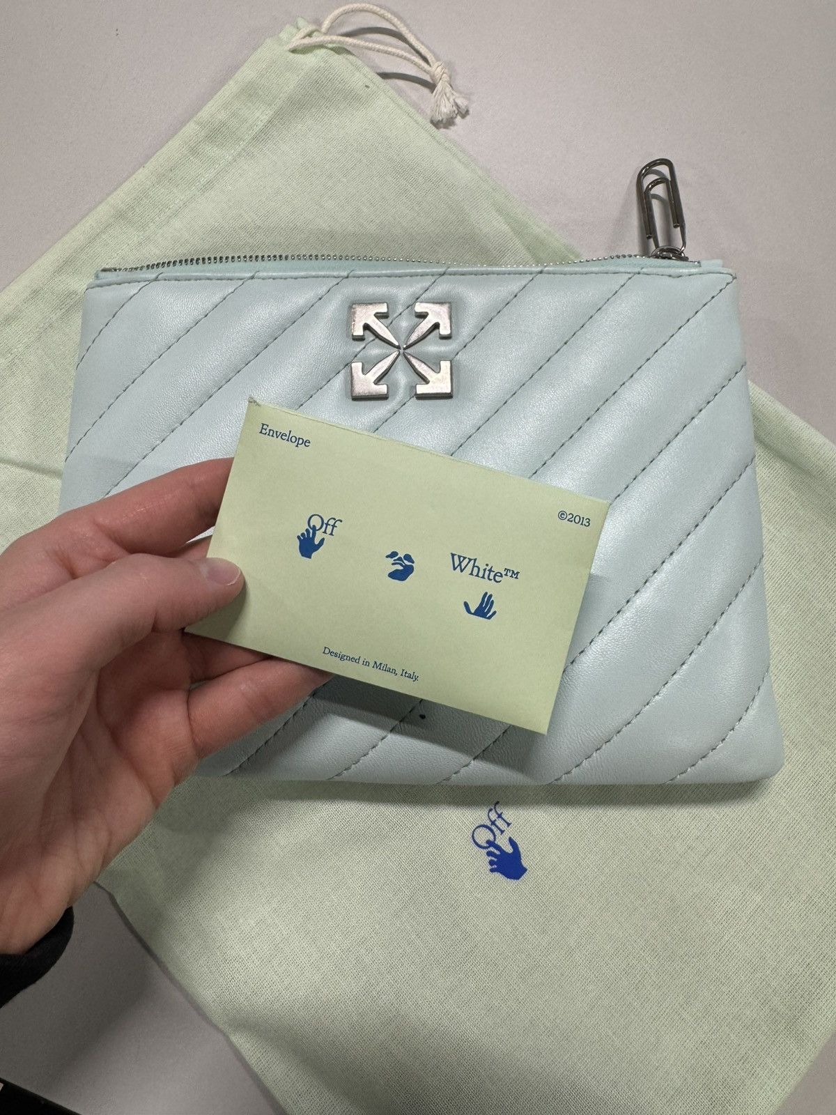 Off-White Off-White Jackhammer Leather Pouch NEW 750$ Size ONE SIZE - 7 Thumbnail