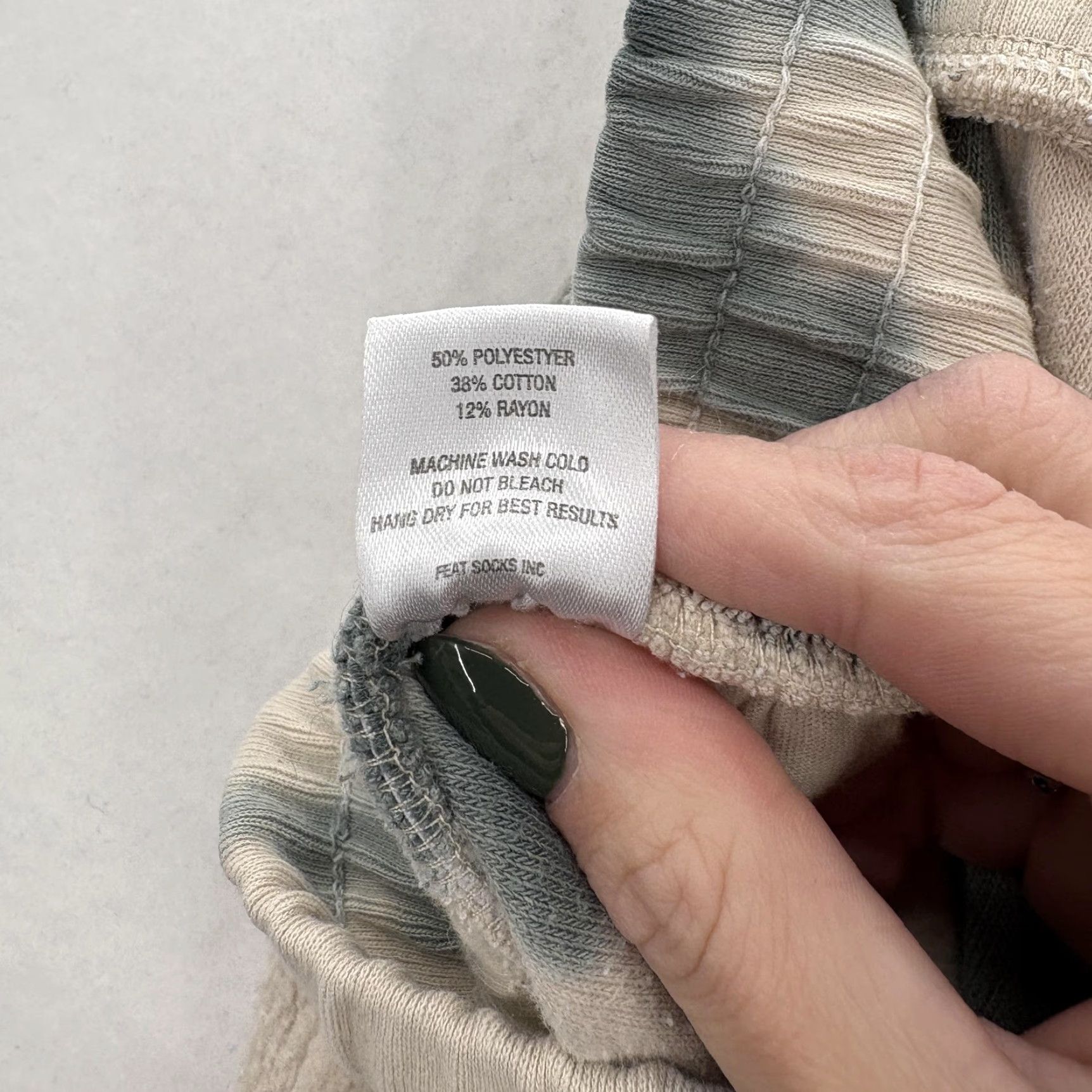 Vintage Feat Clothing Pants Womens S Beige Gray Sherpa Fleece Joggers Tie Dye Cozy Sweatpants Size 28" / US 6 / IT 42 - 6 Thumbnail