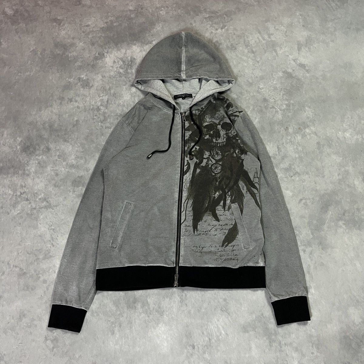 In The Attic 2000s In The Attic Japanese Skull Punk Graphic Zip Up Ifsix Size US L / EU 52-54 / 3 - 2 Thumbnail
