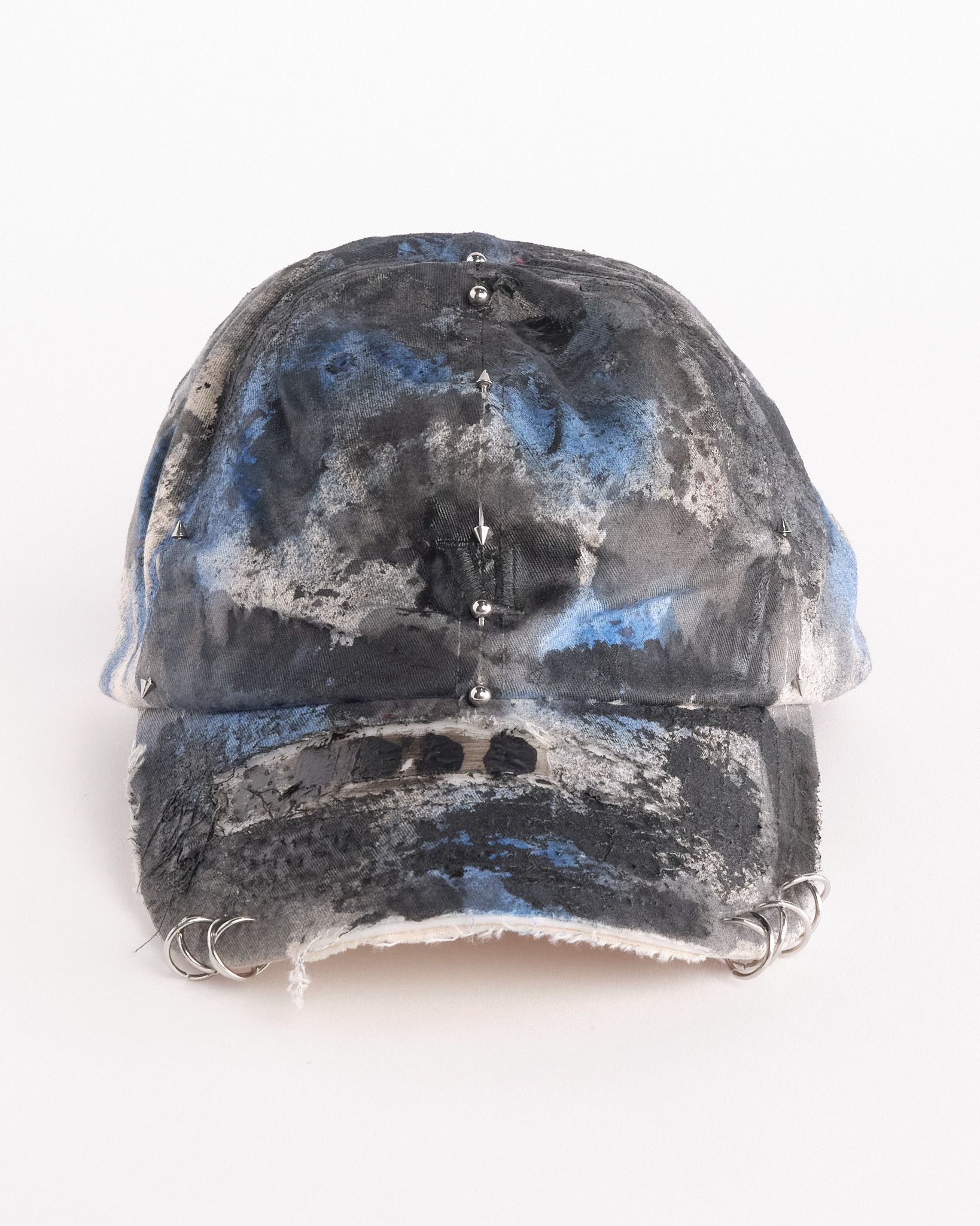 Vuori ASTROBOI* x Vuori 'Black & Blue' Distressed Pierced Hat Size ONE SIZE - 1 Thumbnail