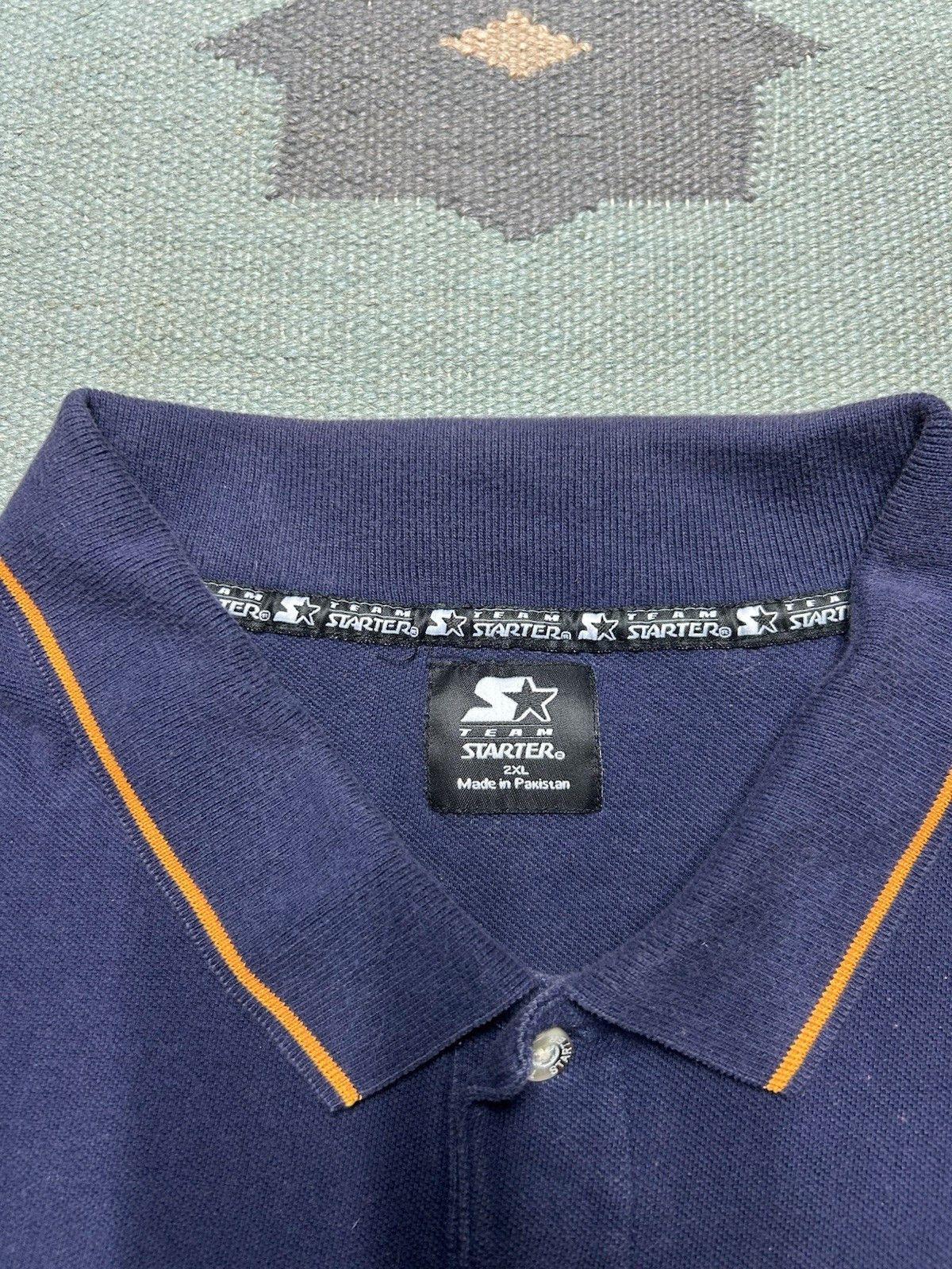 Vintage Vtg polo shirt starter university of Michigan wolverines XXL Size US XXL / EU 58 / 5 - 4 Thumbnail