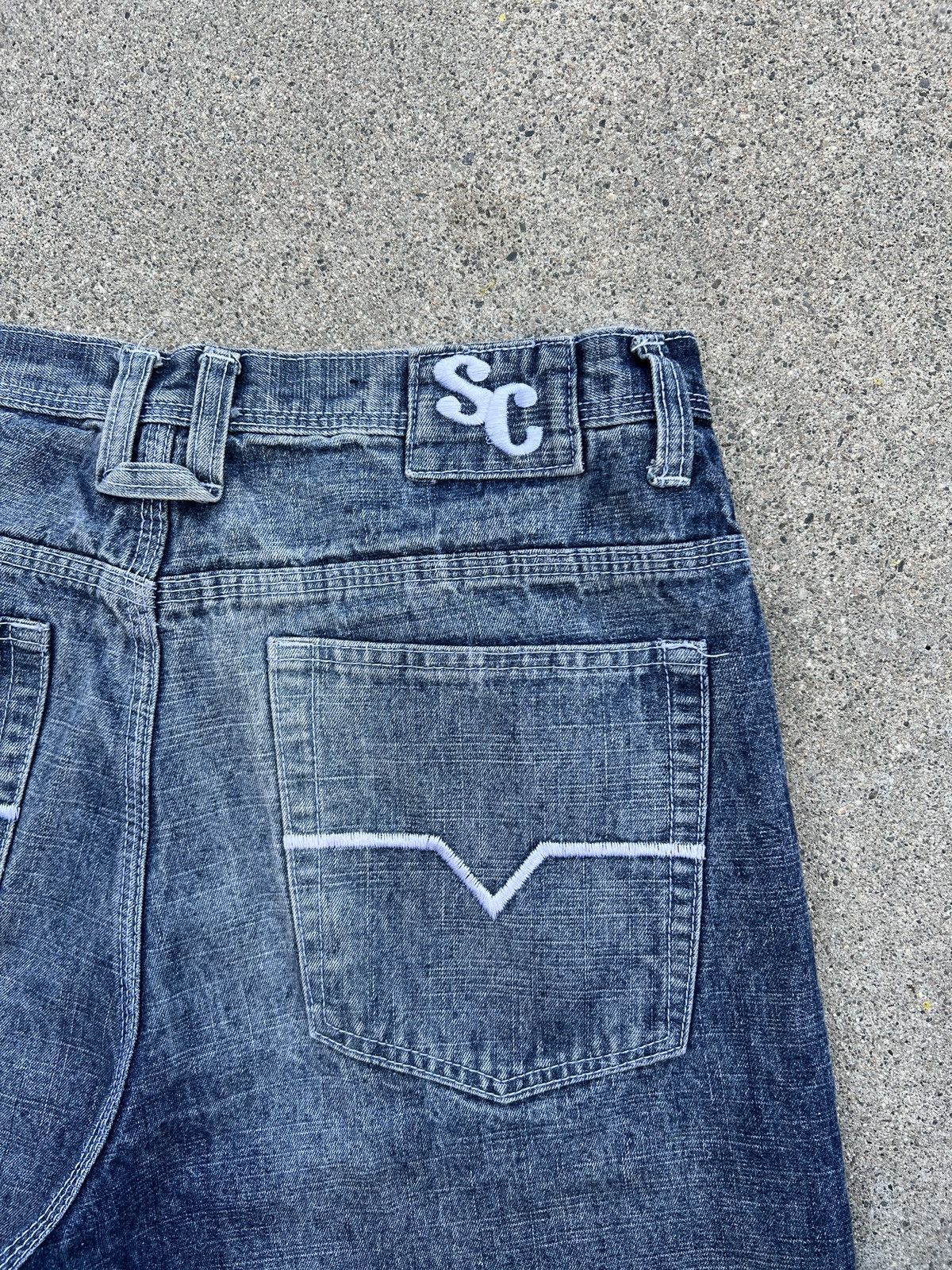 JNCO × Southpole Vintage Sacred Cult Indigo Loose Baggy Denim Shorts Size 34’ Size US 34 / EU 50 - 4 Thumbnail
