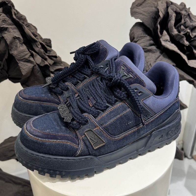 Louis Vuitton Louis Vuitton Denim Trainer Maxi Sneakers 0079 Size US 8.5 / EU 41-42 - 1 Thumbnail