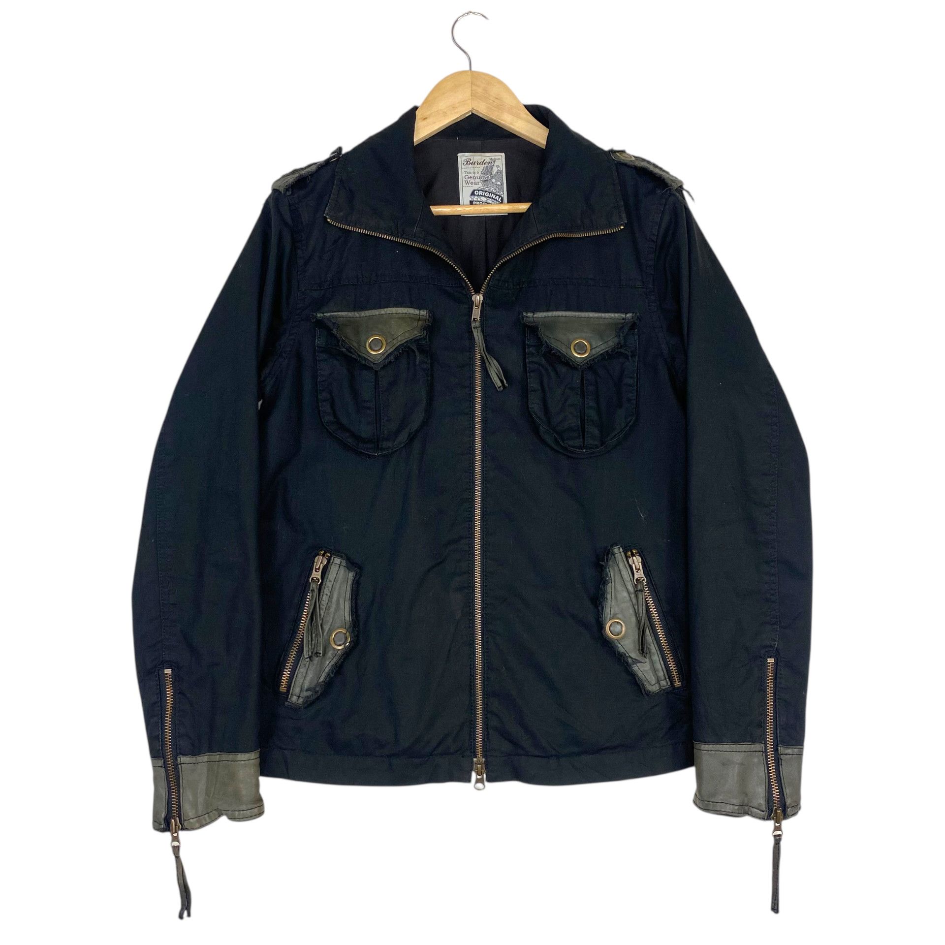 If Six Was Nine 💥BURDEN BIKER ZIPPER JACKET SHEEPSKIN POCKET Size US M / EU 48-50 / 2 - 1 Thumbnail