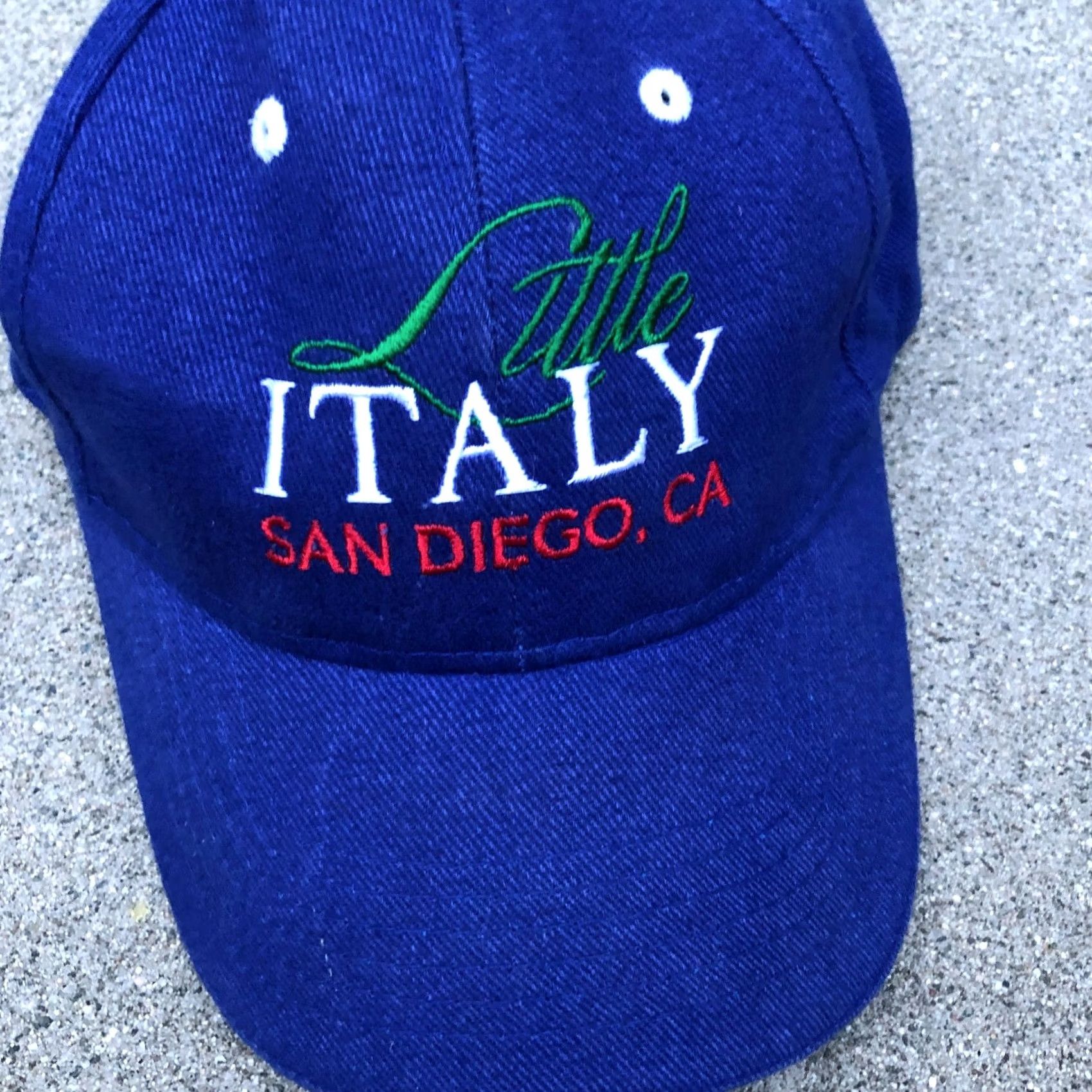 Vintage VINTAGE 90s Little Italy San Diego California Hat Men's Embroidered Cap Blue Baseball Cap One Size Adjustable Cotton NP Size ONE SIZE - 2 Thumbnail