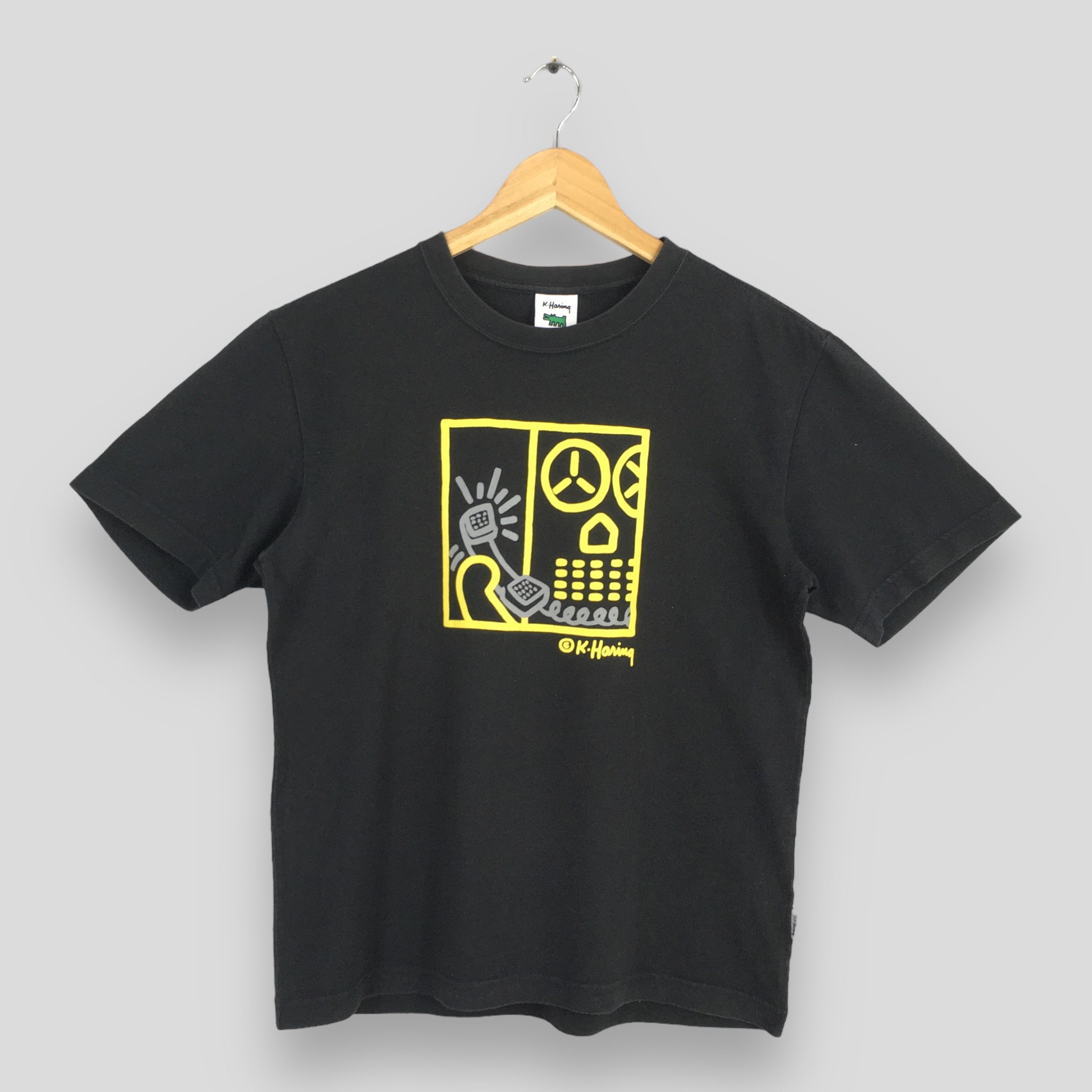 Keith Haring × Vintage 90s Keith Haring Telephone Pop Art Lithographs Tshirt M Size US M / EU 48-50 / 2 - 1 Thumbnail