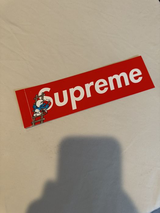 Supreme store smurf sticker