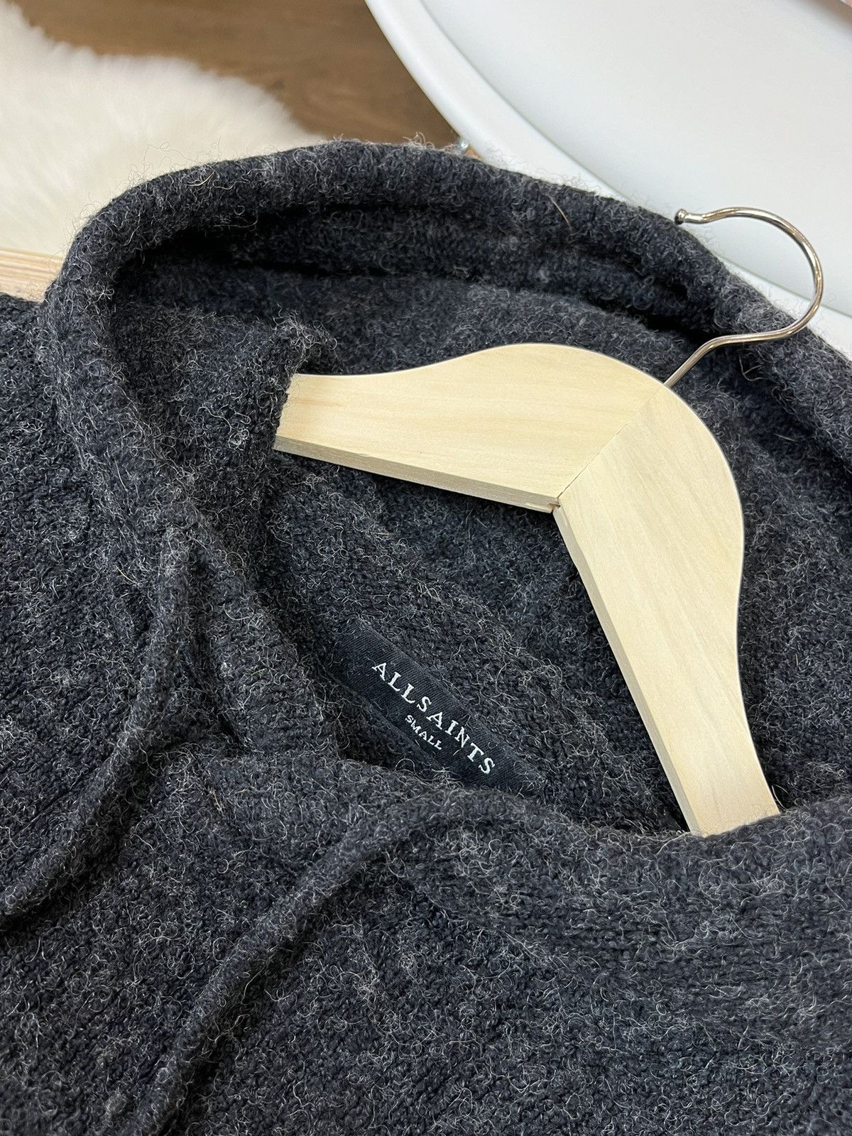 Allsaints Allsaints Cotton Knitted Wells Hoodie Size US S / EU 44-46 / 1 - 4 Thumbnail