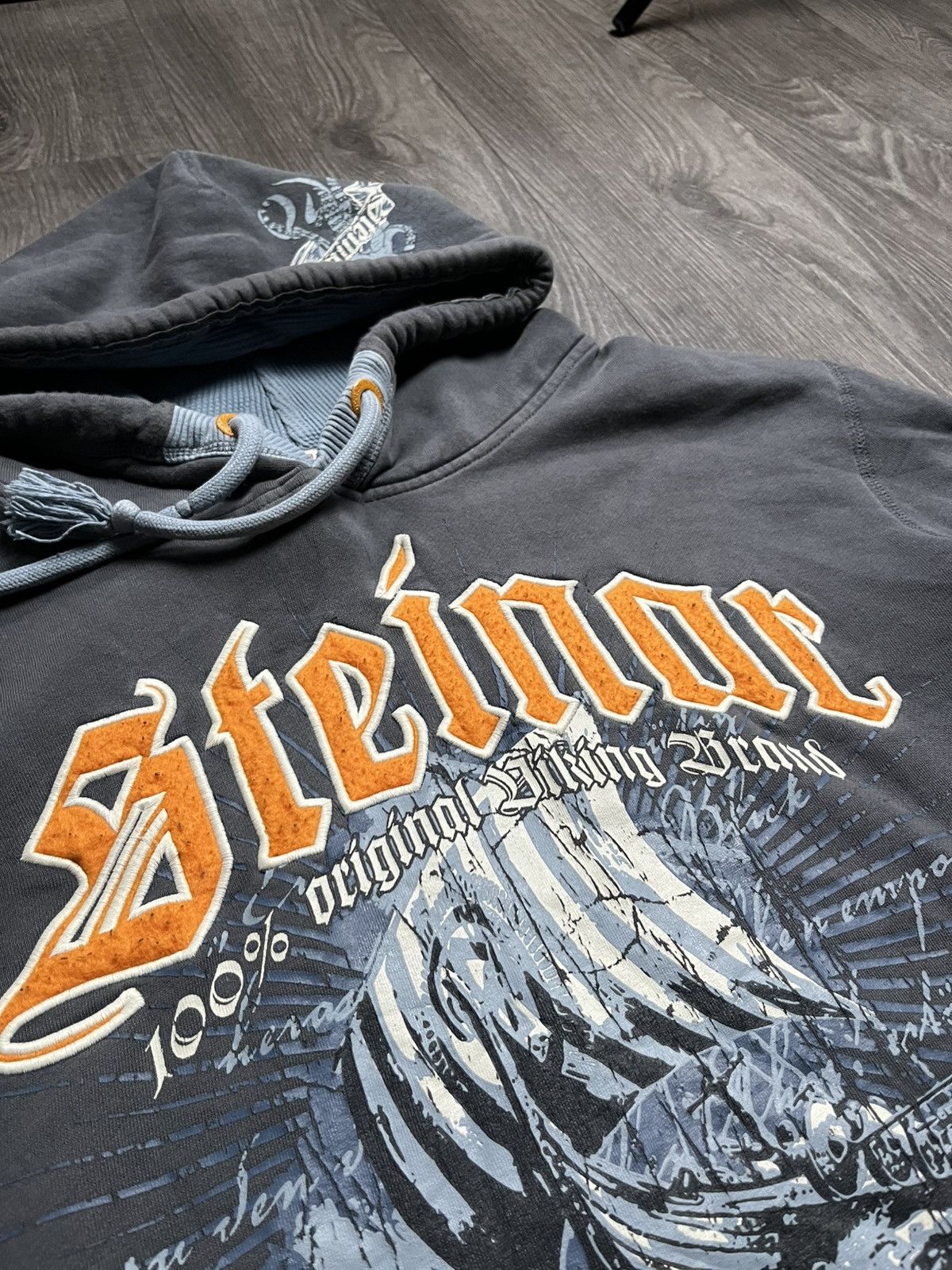 Vintage Thor Steinar "Legendary Nordic Company" Hoodie Viking Size US XXL / EU 58 / 5 - 5 Thumbnail
