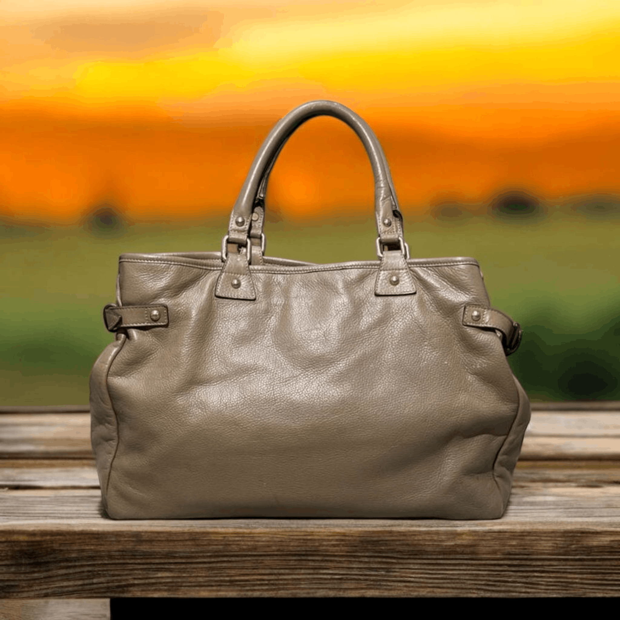 Max Mara Max Mara Brown Leather Shoulder Bags Size ONE SIZE - 2 Thumbnail