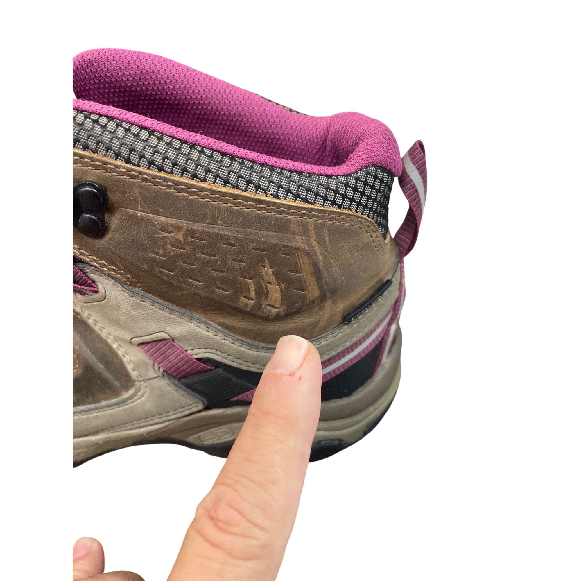 KEEN Keen Dry Womans Brown Pink Suede Waterproof Hike Boots Sz 10 Size US 10 / IT 40 - 19 Thumbnail
