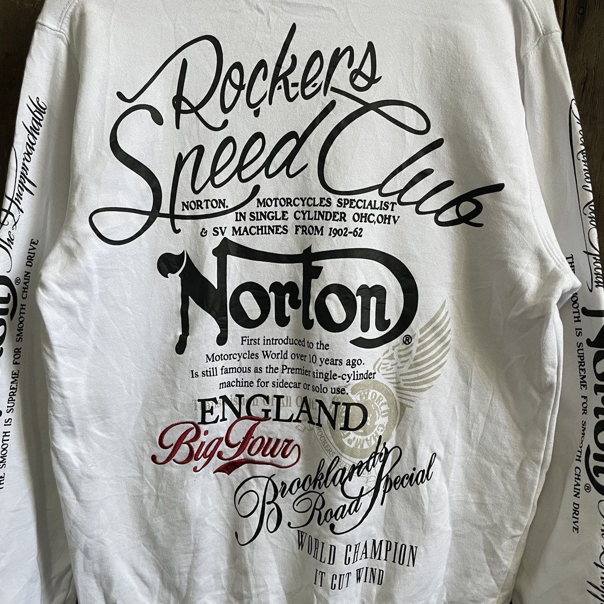 Norton Vintage Norton Motorcycle Rockers Speed Club Hoodie Size US L / EU 52-54 / 3 - 3 Thumbnail