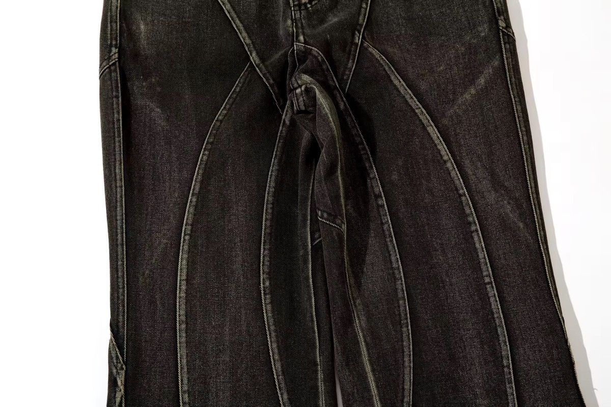 Designer × Vintage Streetwear Design Washed Loose Spliced Jeans Pants Size US 32 / EU 48 - 5 Thumbnail