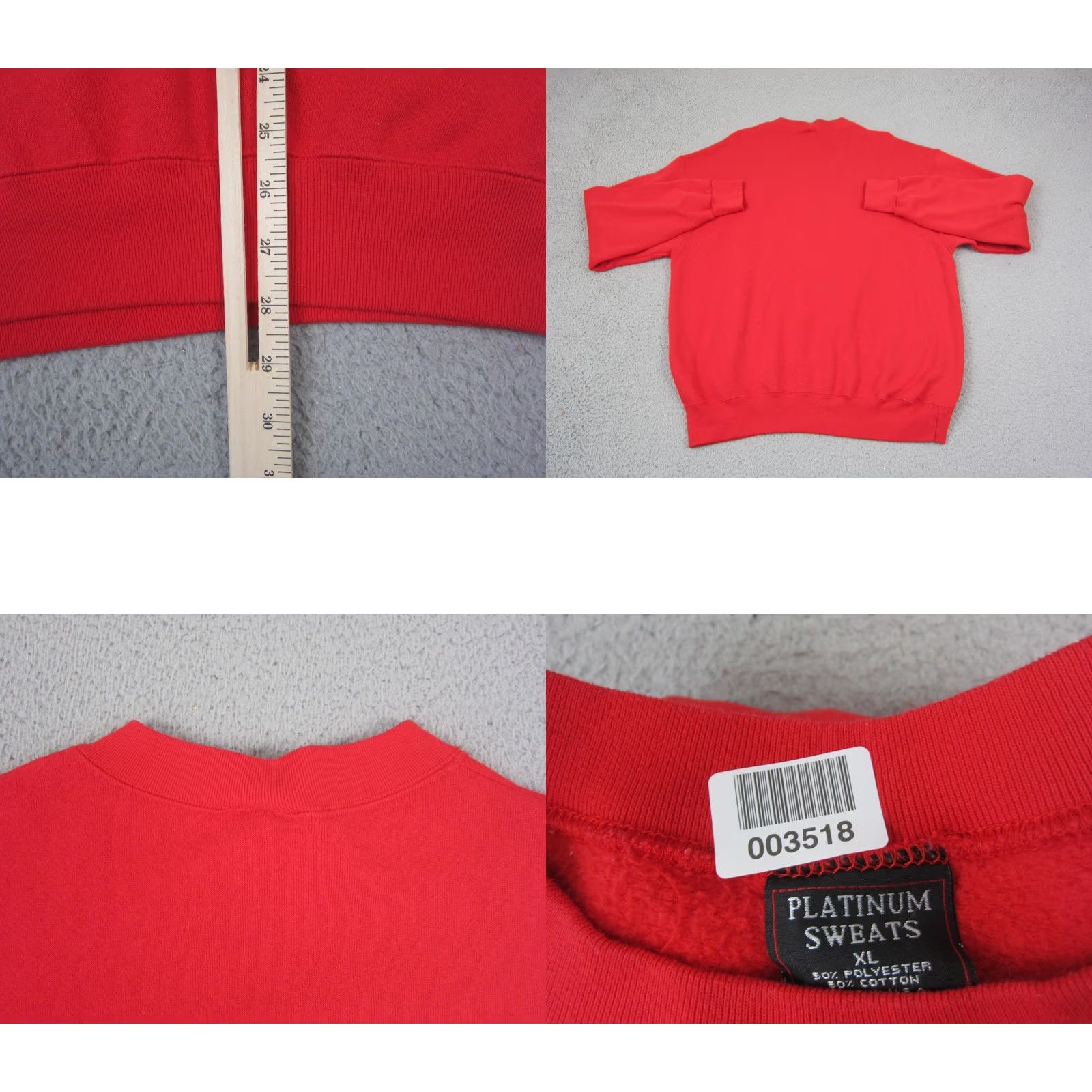 Vintage VINTAGE Queen Of Hearts Sweatshirt Womens XL Red 90s City Graphic Print Crew Neck Pullover All Seasons Cotton Polyester Fleece United States Size XL / US 12-14 / IT 48-50 - 8 Thumbnail
