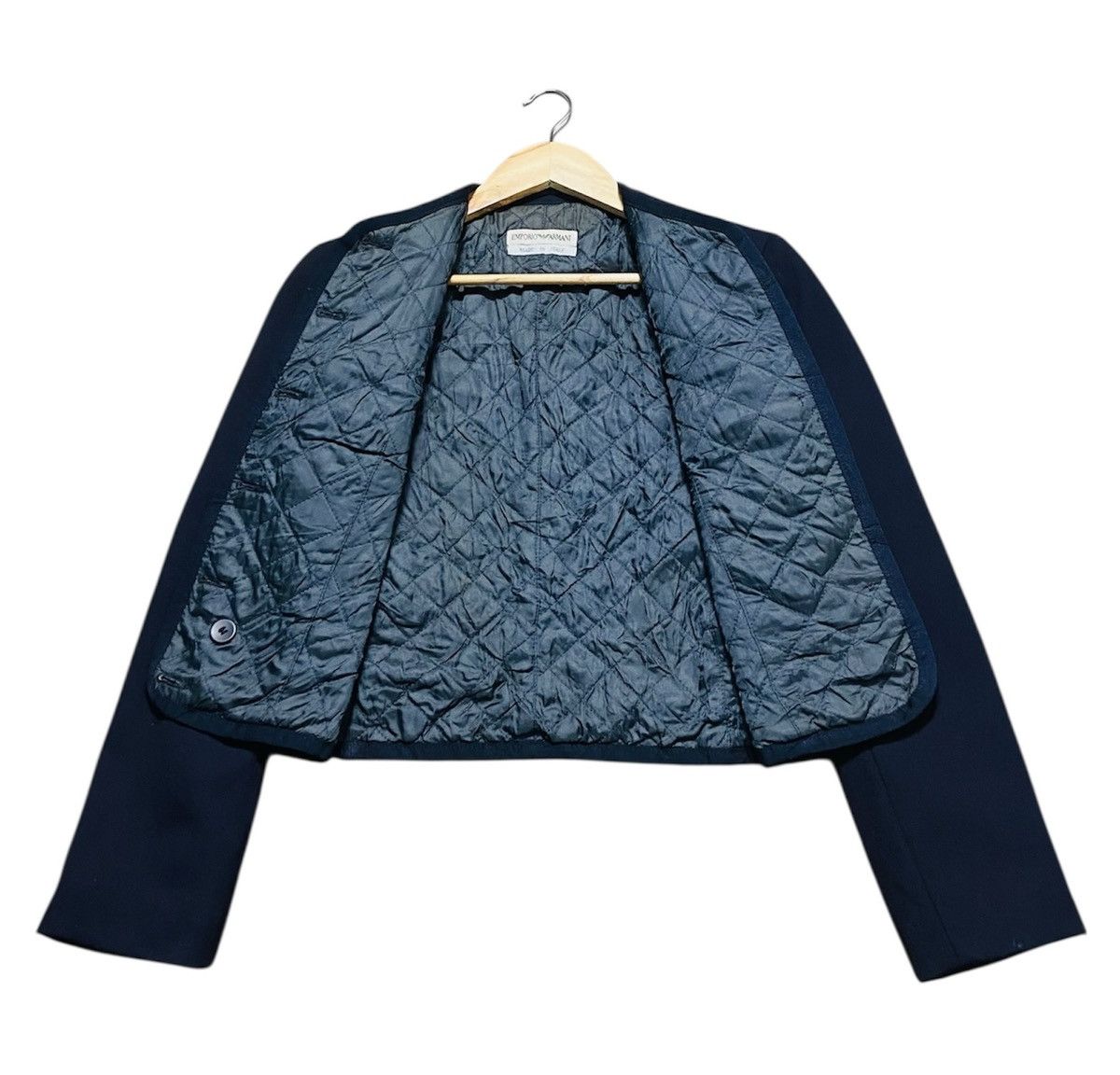 Vintage 90s Emporio Armani Wool Cropped Jacket
