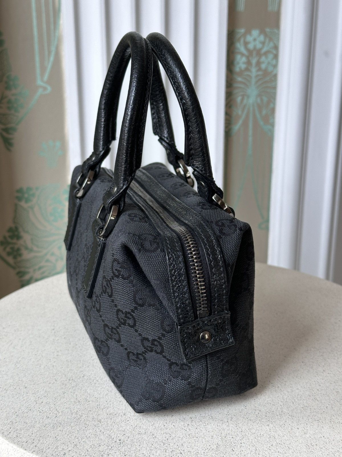 Gucci GUCCI Mini Monogram Canvas Boston Hand Bag Leather 113010 Size ONE SIZE - 7 Thumbnail