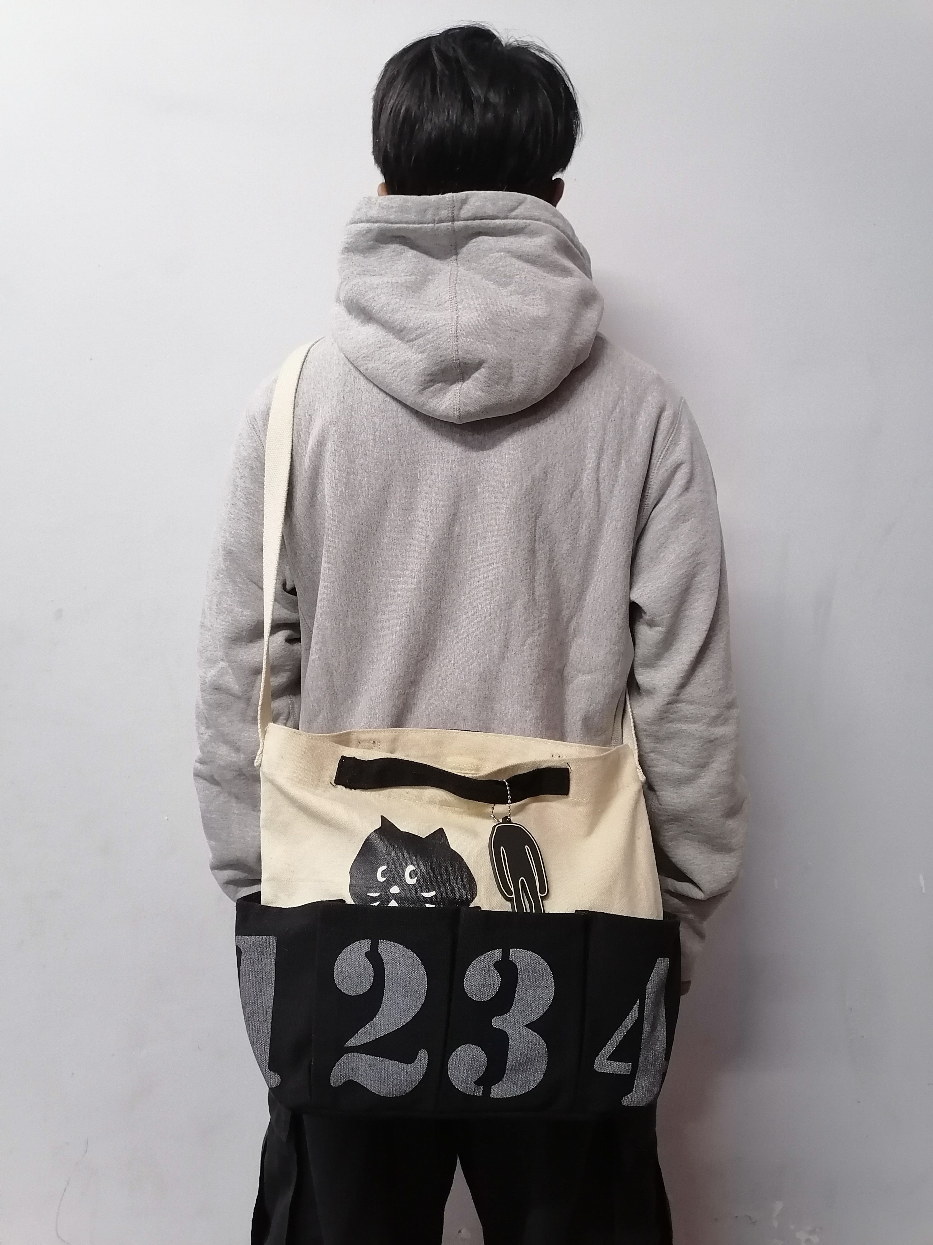 Designer × Issey Miyake × Ne-Net Ne-net 1234 By Issey Miyake Canvas Crossbody Bag Size ONE SIZE - 3 Thumbnail