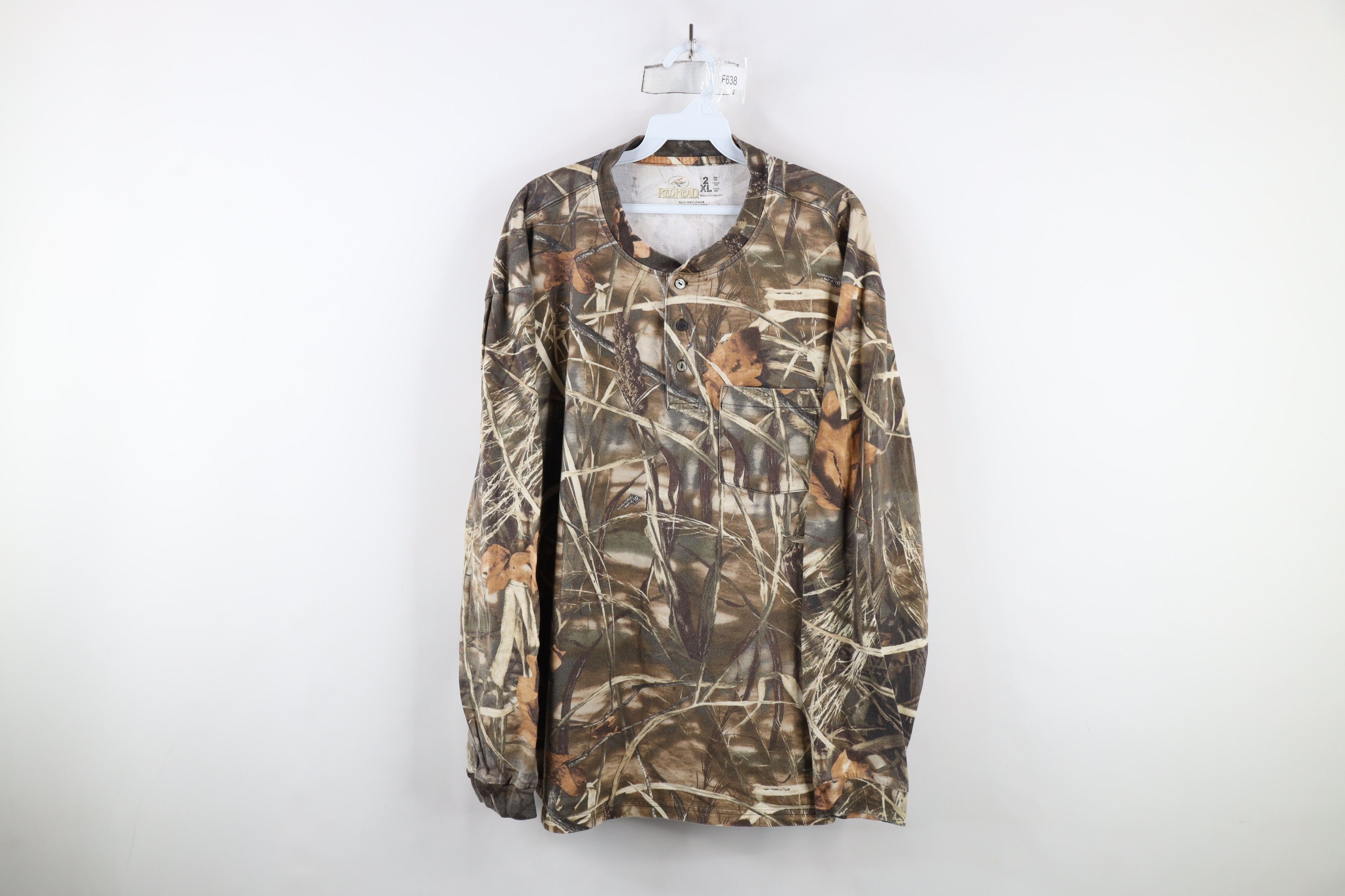 Vintage Vintage Streetwear Camouflage Long Sleeve Henley T-Shirt Size US XXL / EU 58 / 5 - 1 Thumbnail