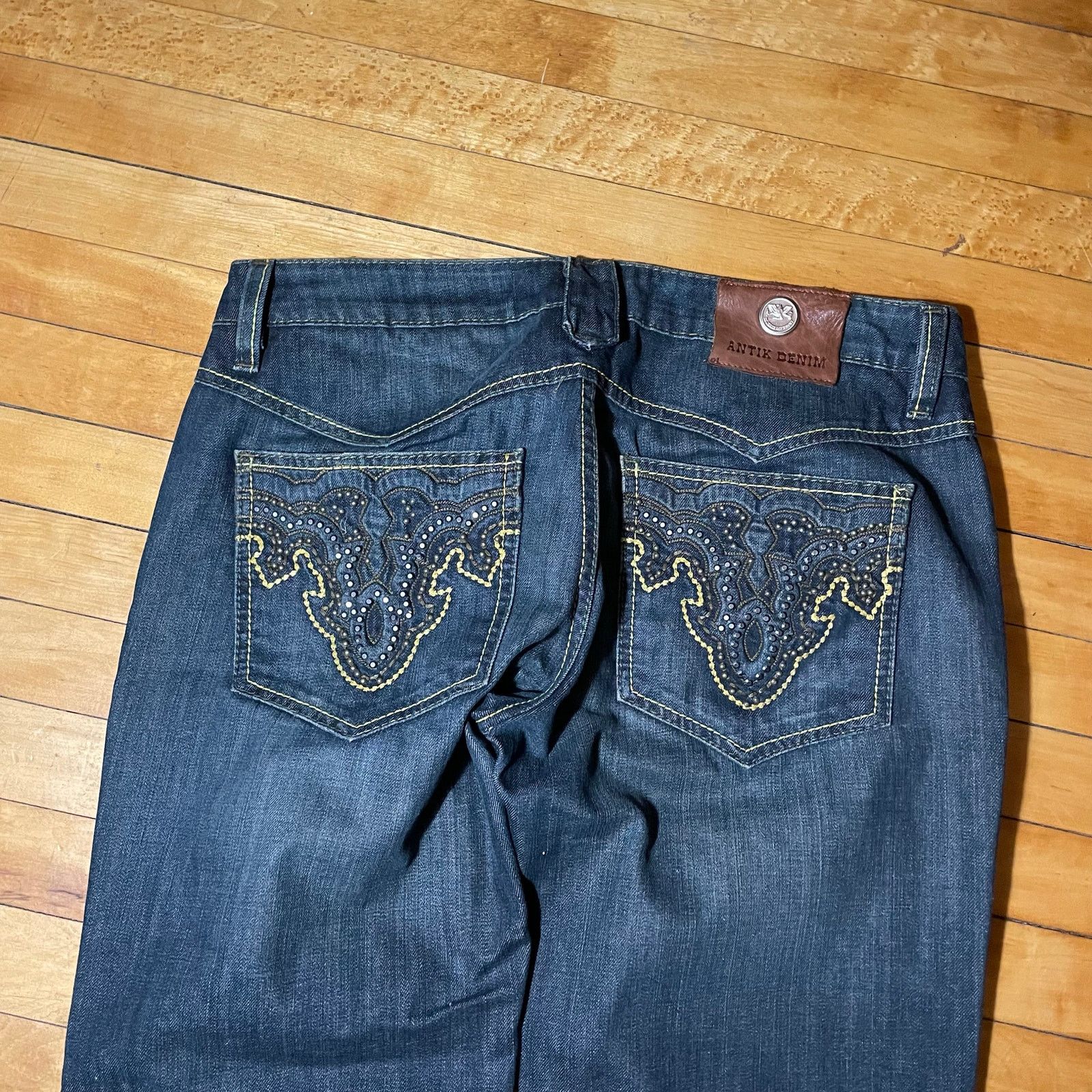 Antik Denim Baggy Antik Denim Blue Button Fly Denim Jeans Men's Sz 34x30 Size US 34 / EU 50 - 1 Thumbnail