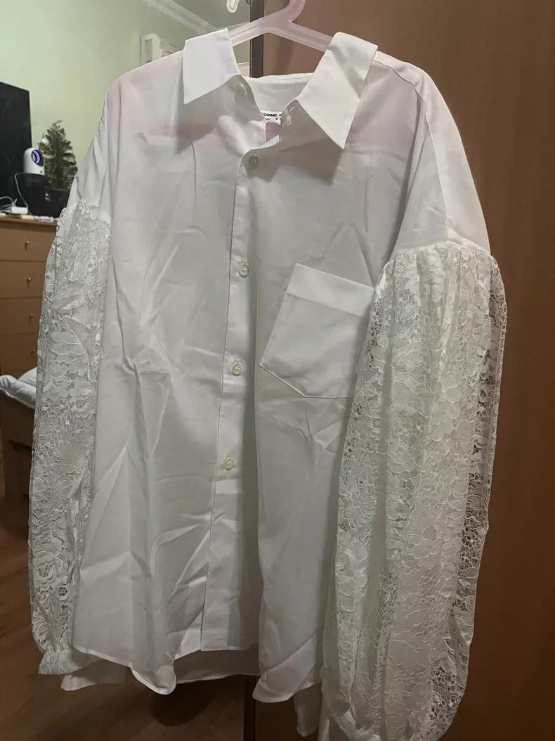 Comme des Garcons Comme Des Garcons White lace shirt Size M / US 6-8 / IT 42-44 - 1 Thumbnail