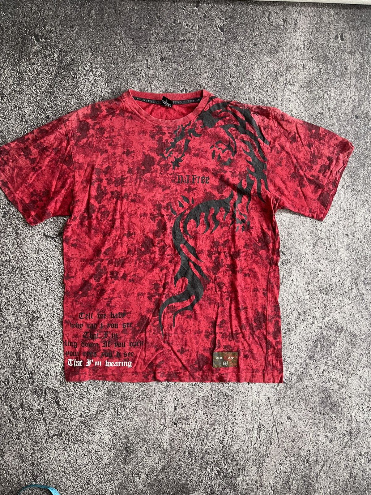 Japanese Brand Y2K DJ Free tribal ifsixwasnine style tshirt Size US L / EU 52-54 / 3 - 1 Thumbnail