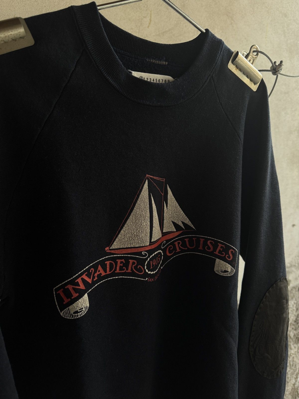 Maison Margiela Maison Margiela Artisanal A/H 1999 leather elbow crewneck Size US M / EU 48-50 / 2 - 8 Thumbnail
