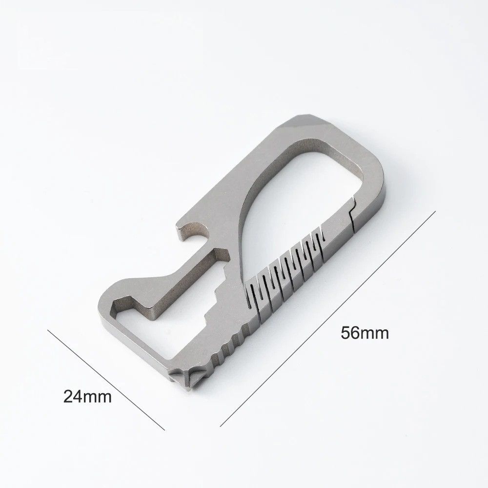 Other Titanium Waist Belt Buckle Key Ring Multi Function Keychain Size ONE SIZE - 7 Thumbnail