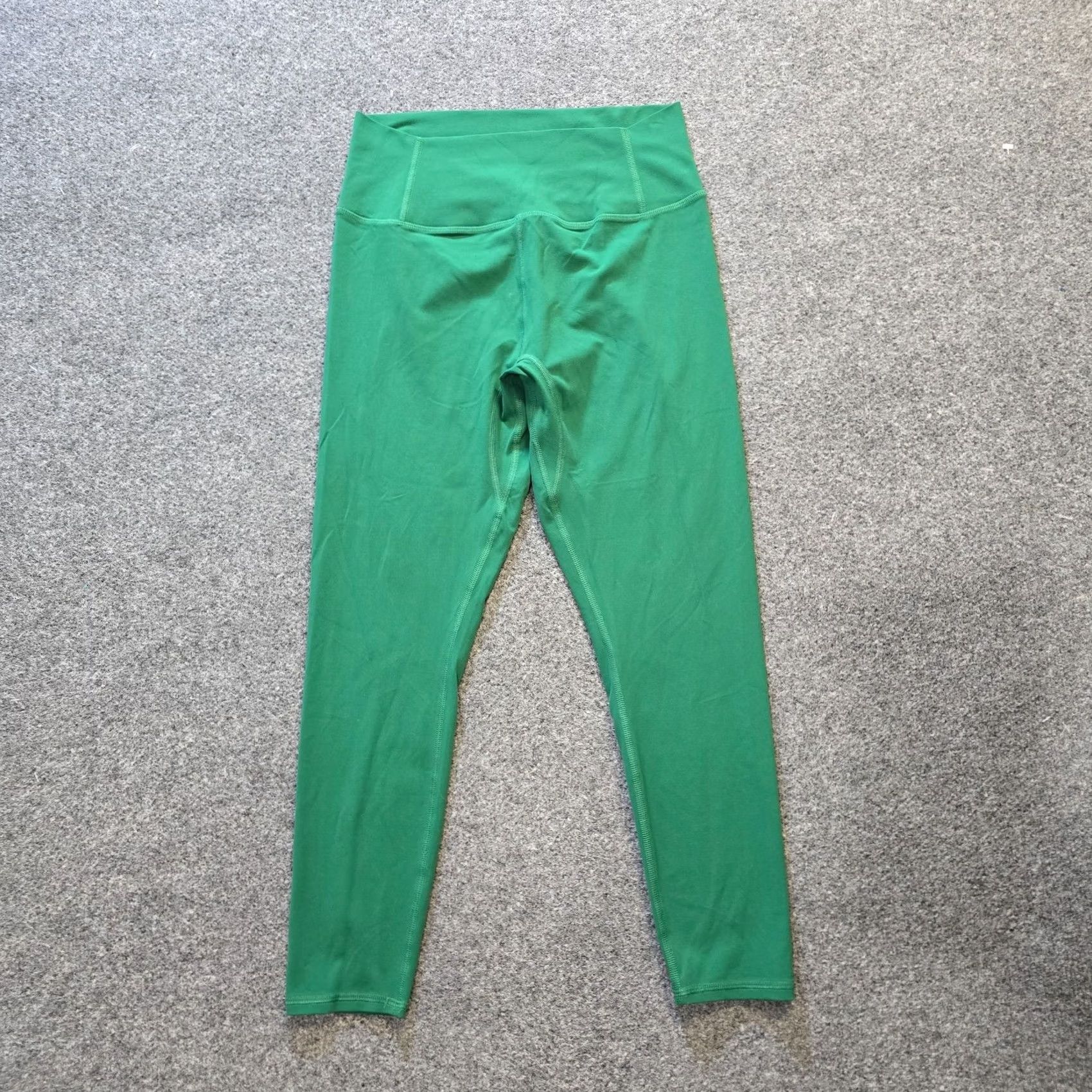 Free People Free People Leggings Womens Size L Green Cropped Stretch Athletic Open Ankle Yoga Activewear Stripeless? (Note: original has solid) Size 36" / US 14 / IT 50 - 2 Thumbnail