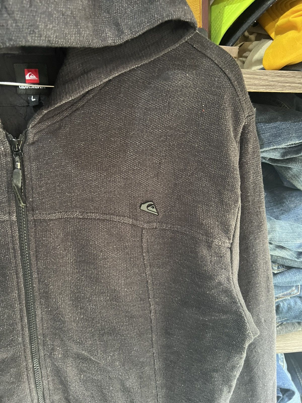 Quiksilver 🔥Quiksilver Small Logo Zipper Hoodie Size US M / EU 48-50 / 2 - 6 Thumbnail