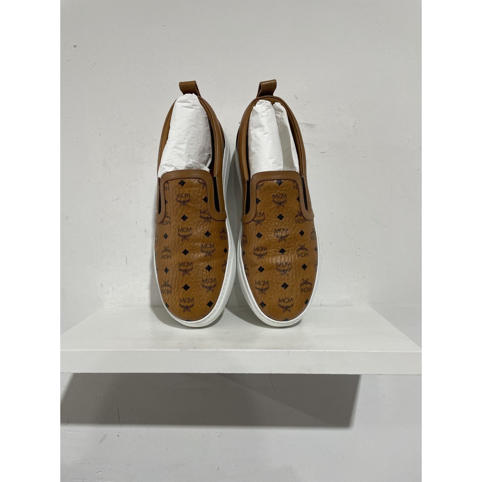 MCM MCM NEO TERRAIN SLIP ON MONOGRAM SNEAKER IN VISETOS LEATHER Size US 10 / EU 43 - 3 Thumbnail