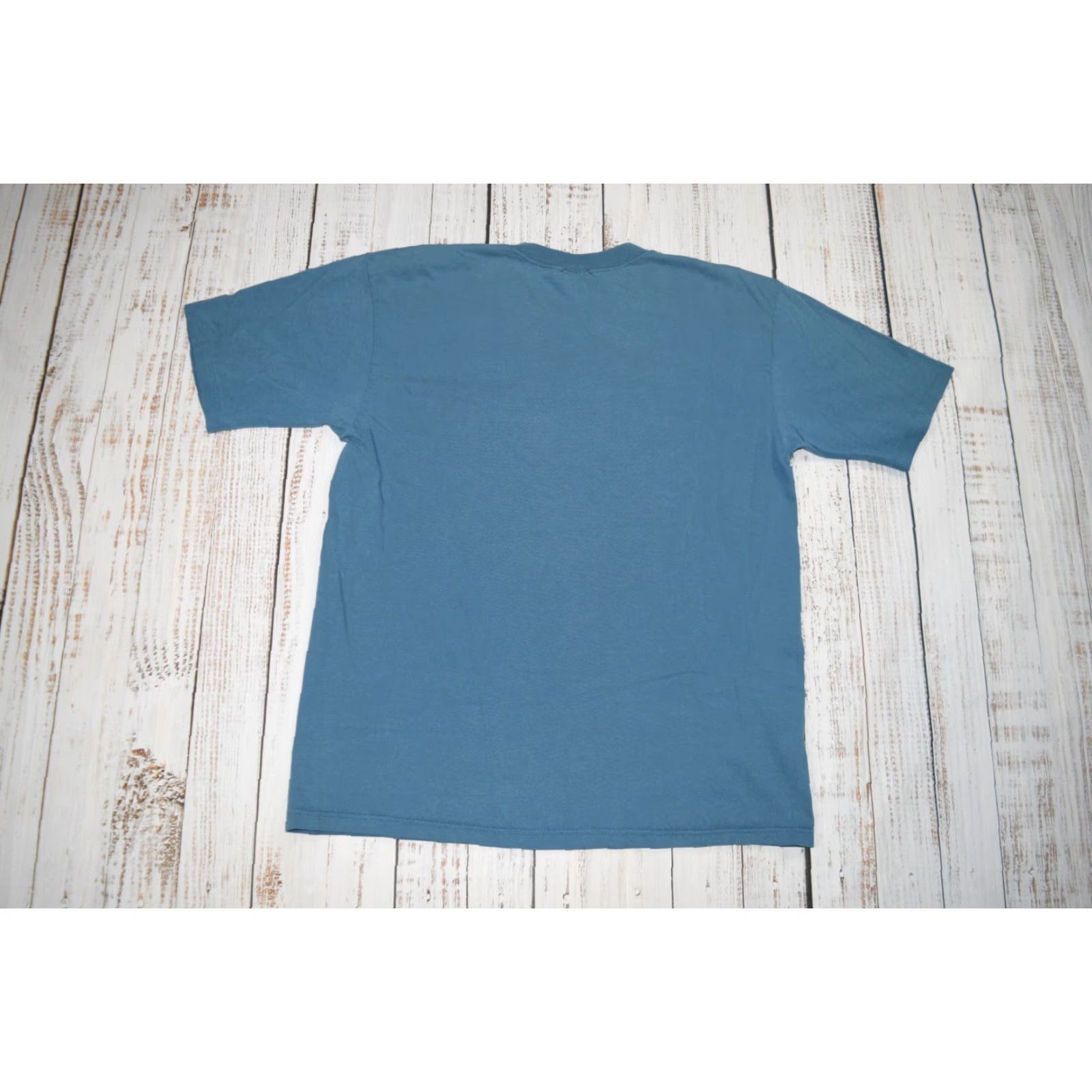 Vintage VINTAGE Crazy Shirts T-Shirt Main Selling Point: Embroidered Flower Design Hawaii San Francisco 80s 90s Tee - L Blue Mens Size US L / EU 52-54 / 3 - 7 Thumbnail