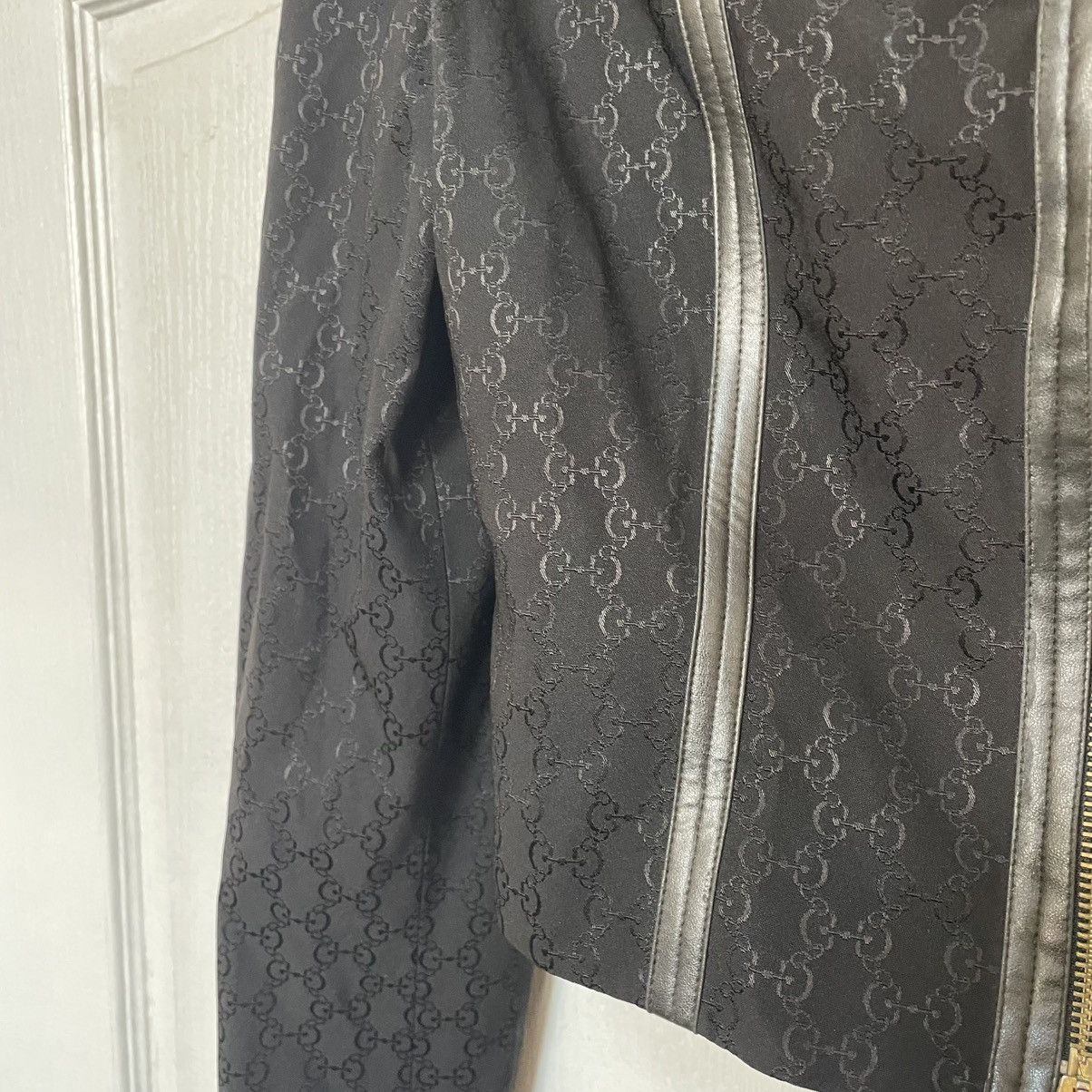If Six Was Nine 90s cropped jacket bomber monogram cyber punk alt old goth Size M / US 6-8 / IT 42-44 - 6 Thumbnail