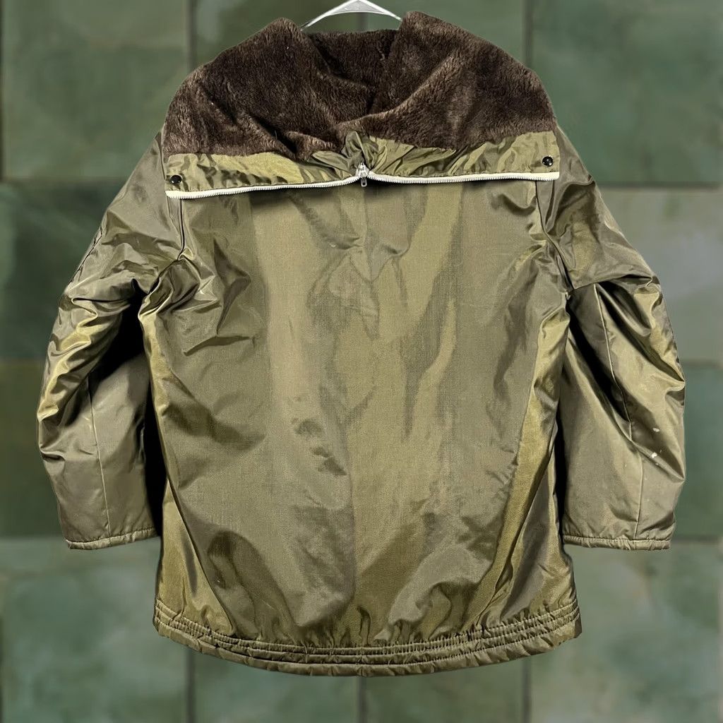 Olive VINTAGE Timber King Jacket Mens Large Olive Green Hooded Quilt Lined Parka YKK Size US L / EU 52-54 / 3 - 1 Thumbnail